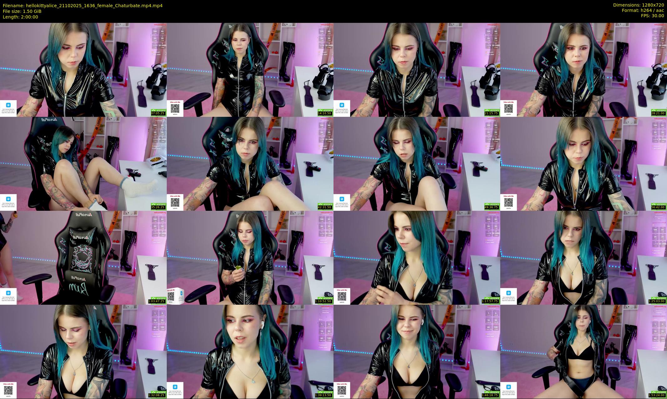 hellokittyalice — 120 minute Chaturbate female cam show recording, 720p, Oct 21, 2025