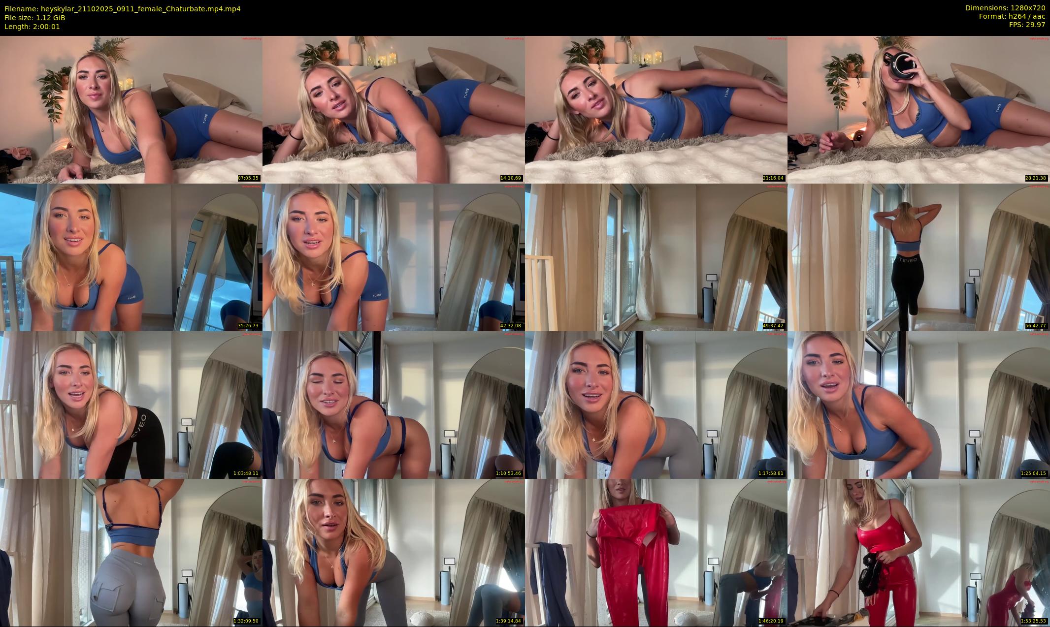 heyskylar — 121 minute Chaturbate female cam show recording, 720p, Oct 21, 2025