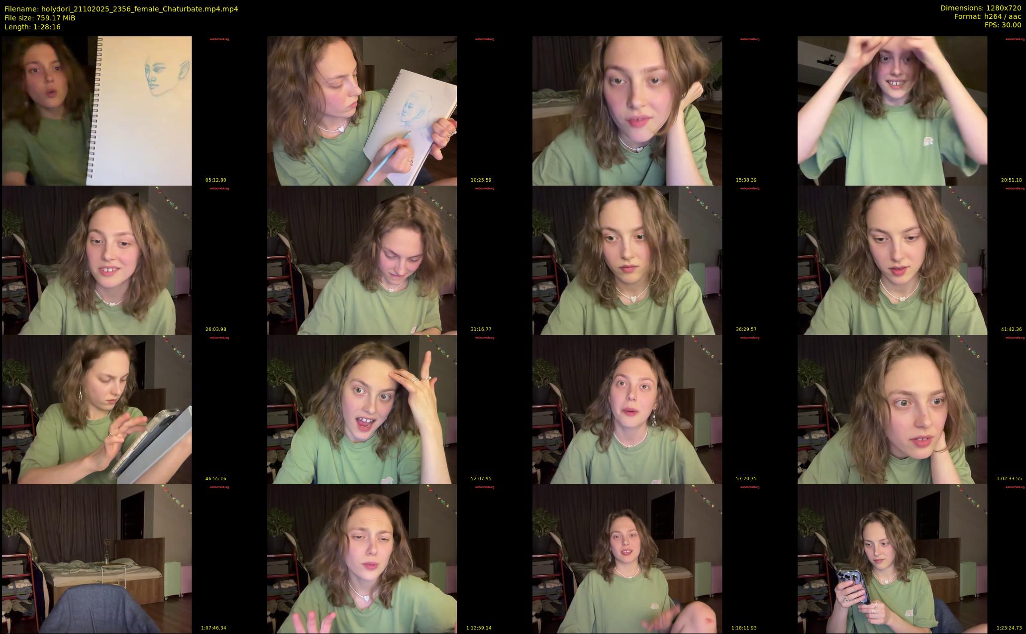 holydori — 89 minute Chaturbate female cam show recording, 720p, Oct 21, 2025