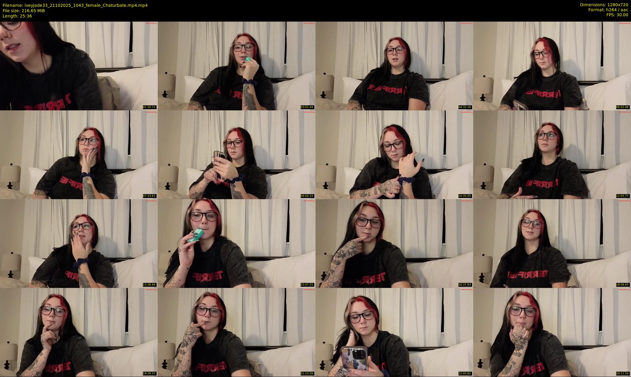 iveyjade33 — 26 minute Chaturbate female cam show recording, 720p, Oct 21, 2025
