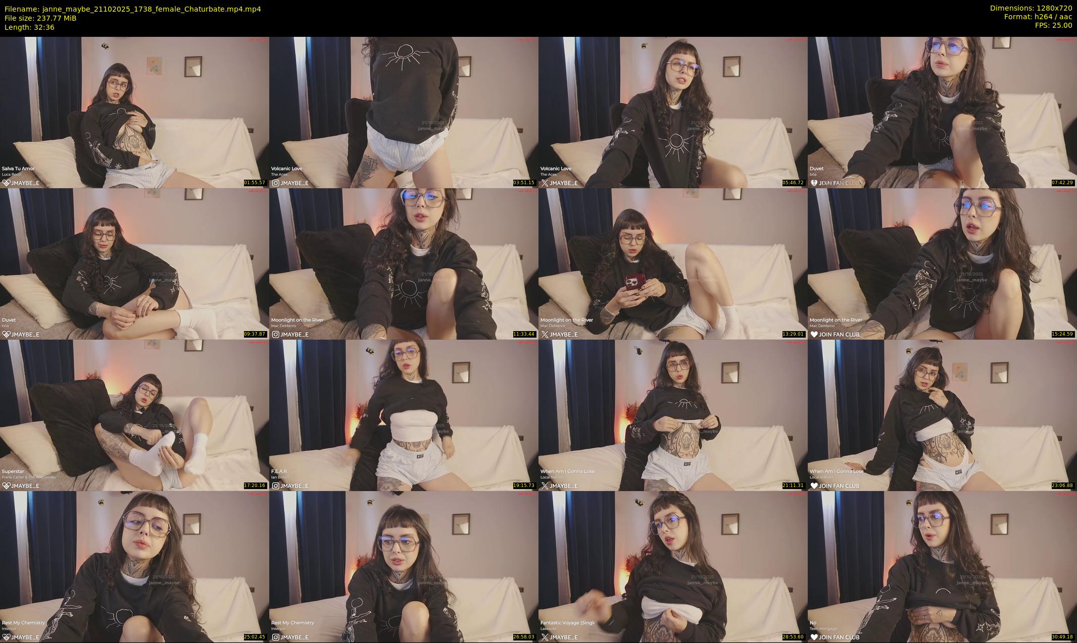 janne_maybe — 33 minute Chaturbate female cam show recording, 720p, Oct 21, 2025