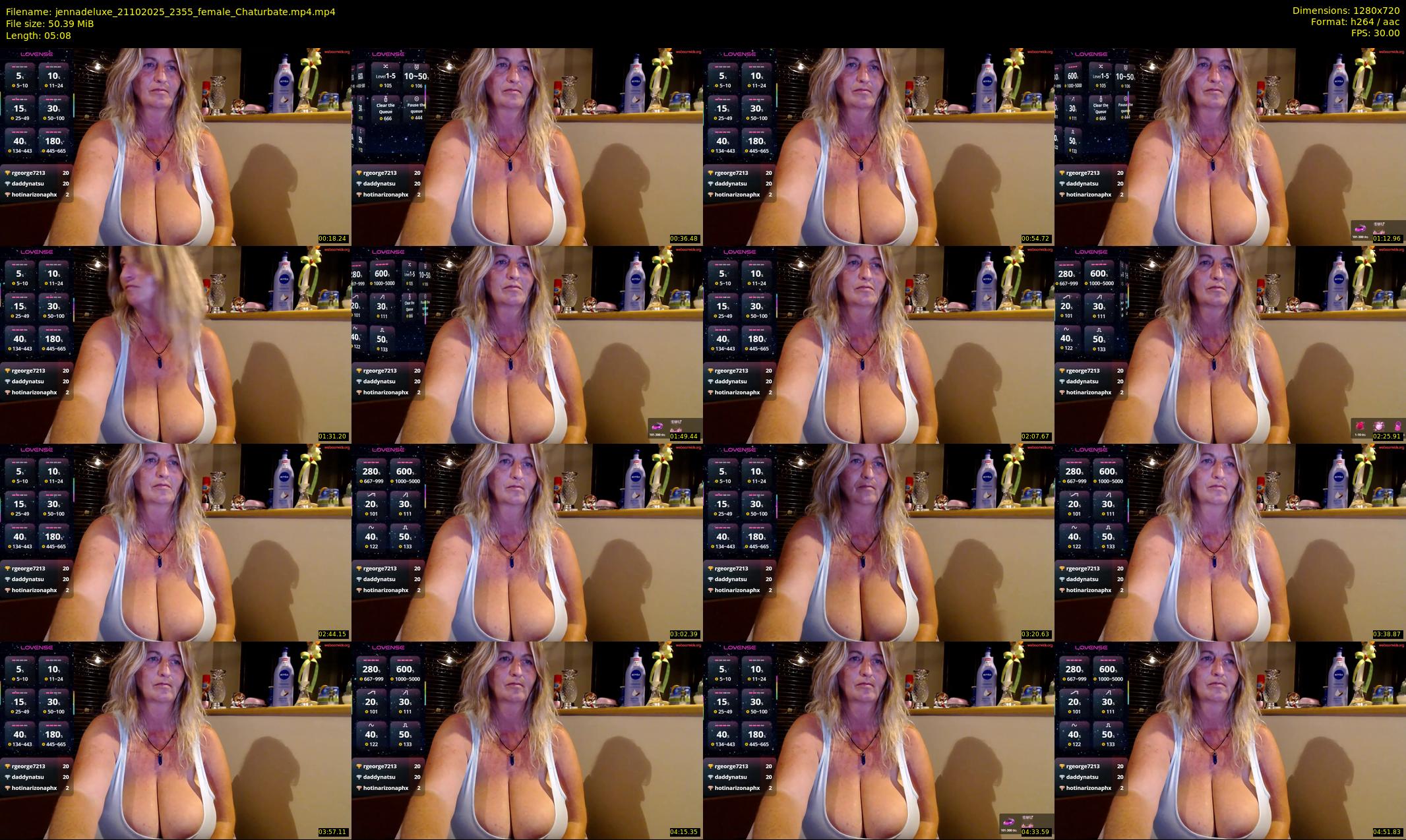 jennadeluxe — 6 minute Chaturbate female cam show recording, 720p, Oct 21, 2025