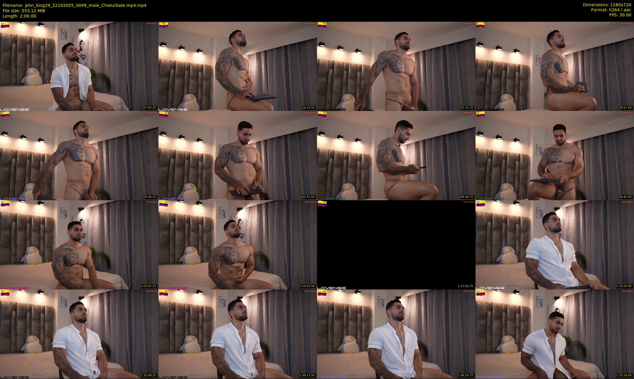 john_king29 — 120 minute Chaturbate male cam show recording, 720p, Oct 22, 2025