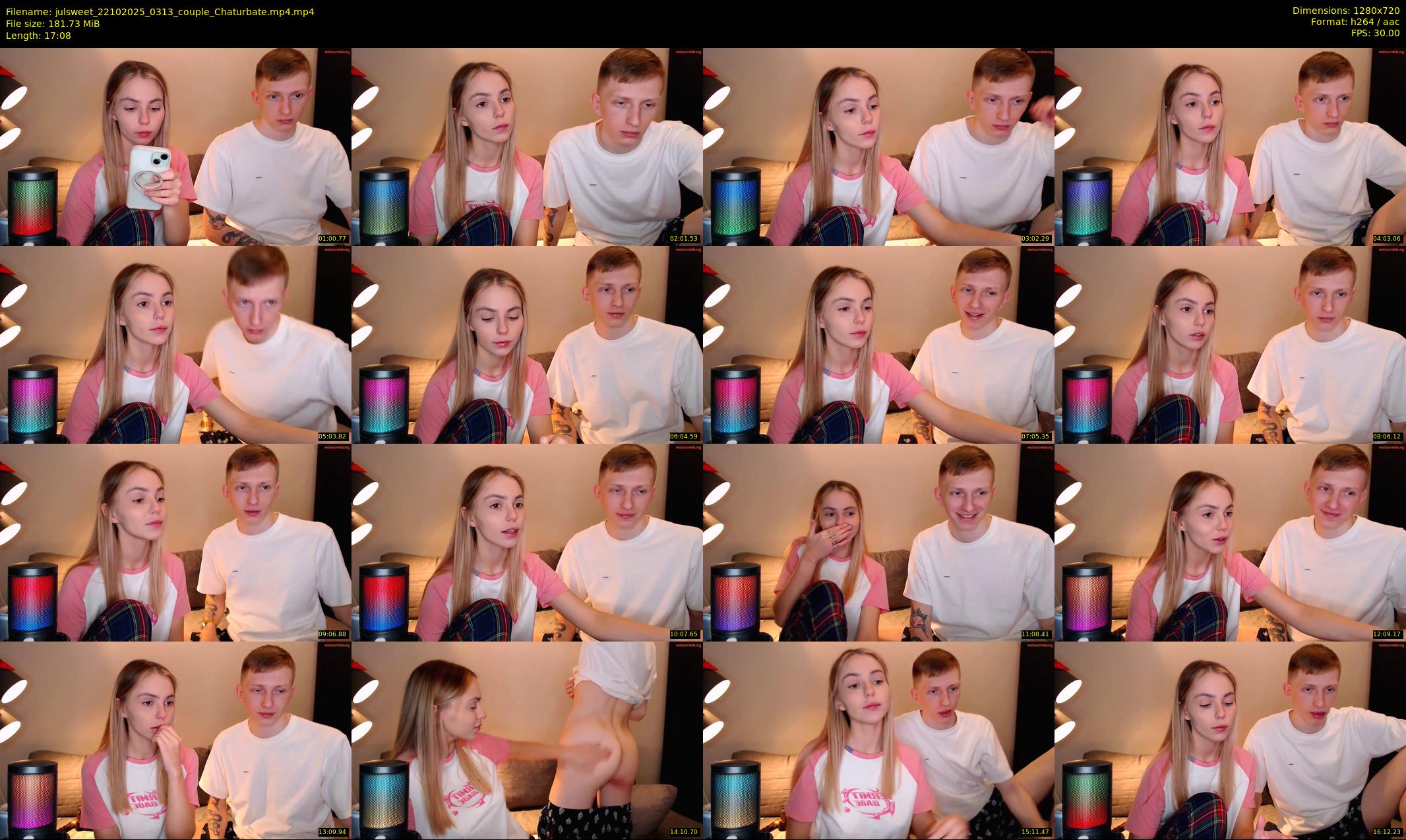 julsweet — 18 minute Chaturbate male cam show recording, 720p, Oct 22, 2025