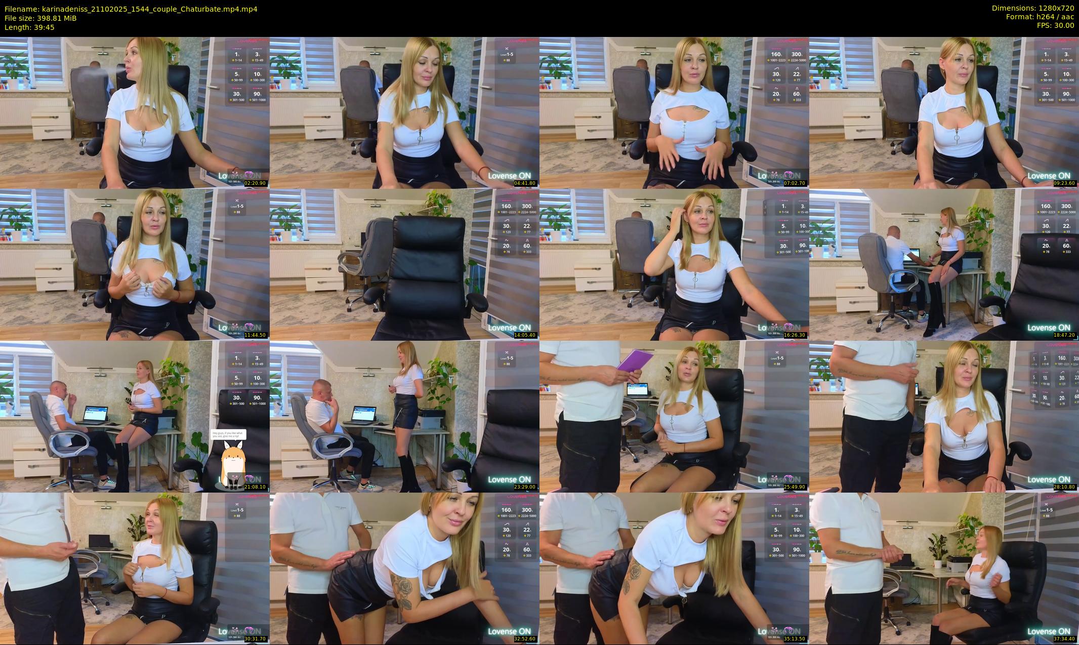 karinadeniss — 40 minute Chaturbate couple cam show recording, 720p, Oct 21, 2025
