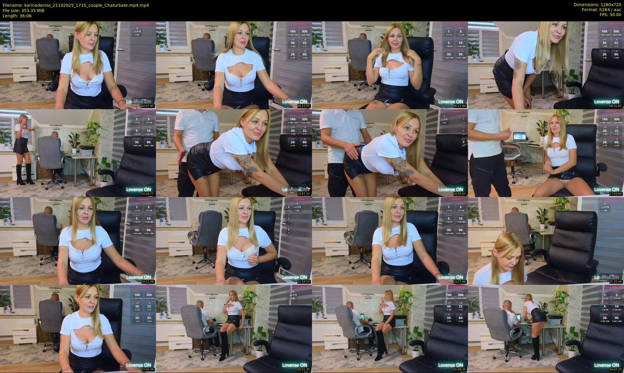 karinadeniss — 37 minute Chaturbate couple cam show recording, 720p, Oct 21, 2025