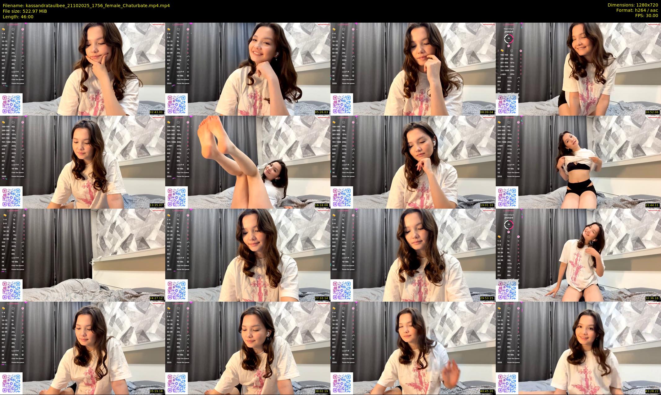 kassandrataulbee — 46 minute Chaturbate female cam show recording, 720p, Oct 21, 2025