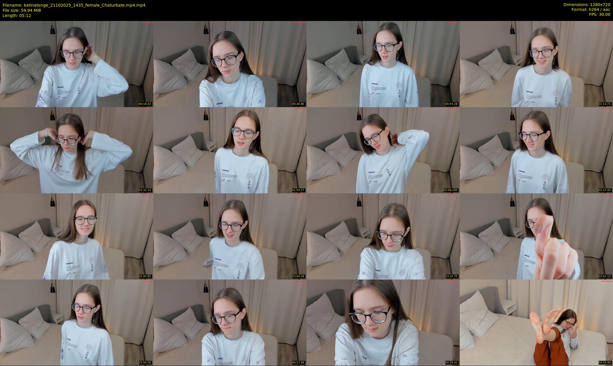 katinatonge — 6 minute Chaturbate female cam show recording, 720p, Oct 21, 2025