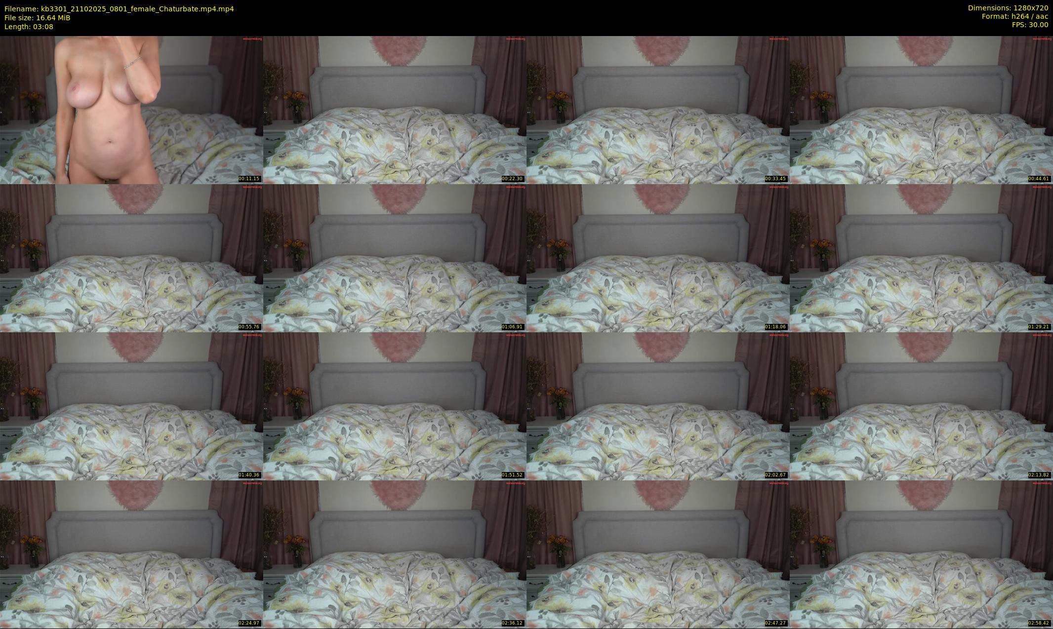 kb3301 — 4 minute Chaturbate couple cam show recording, 720p, Oct 21, 2025