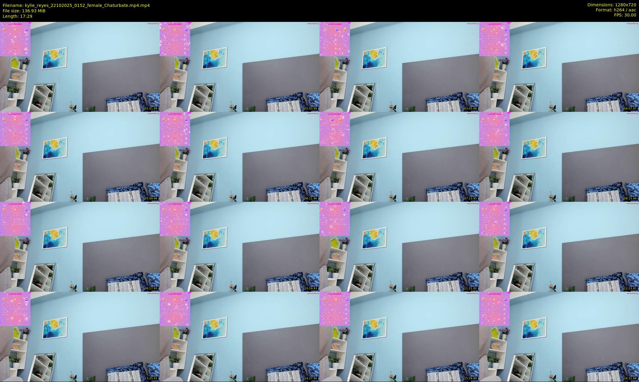 kylie_reyes — 18 minute Chaturbate female cam show recording, 720p, Oct 22, 2025