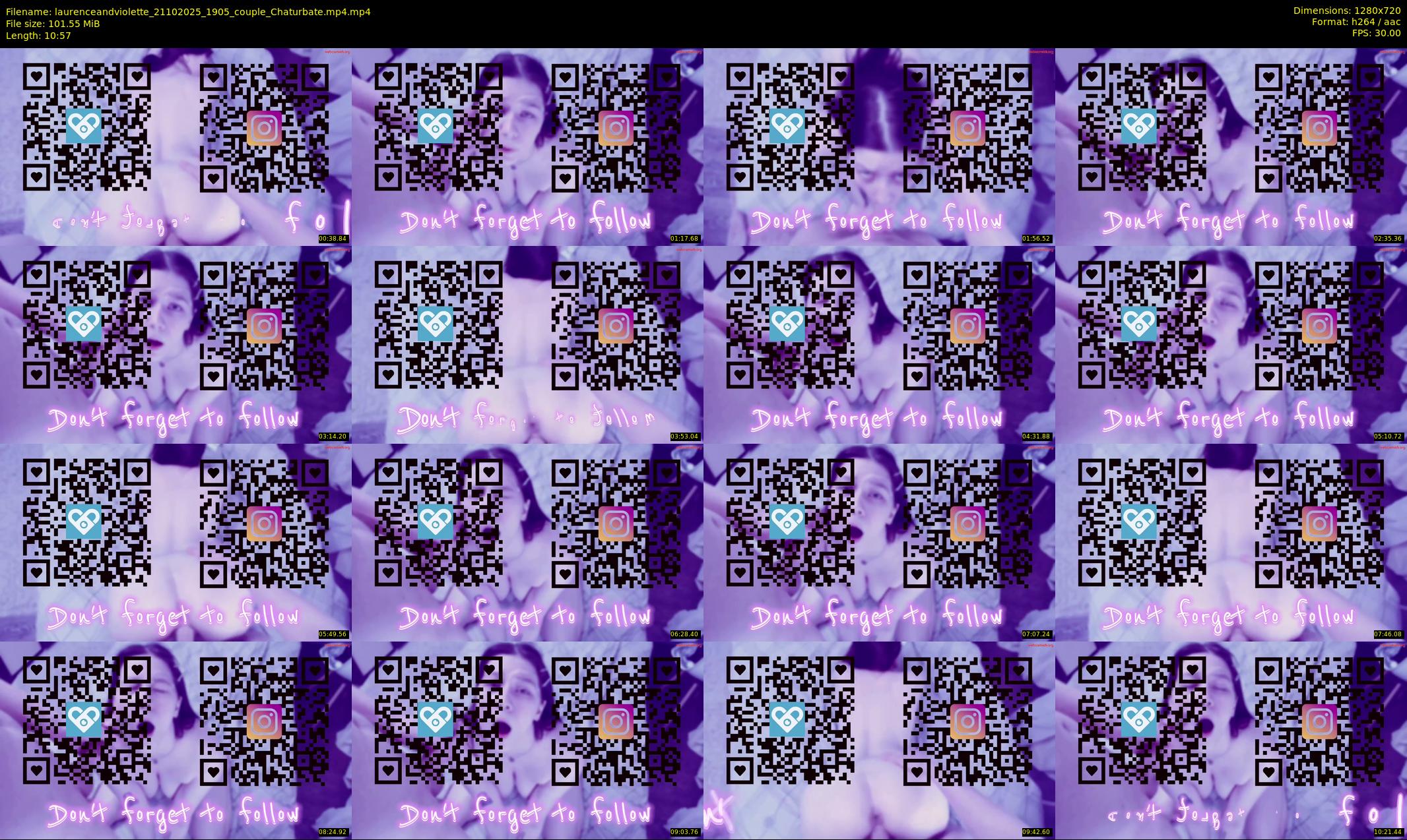 laurenceandviolette — 11 minute Chaturbate couple cam show recording, 720p, Oct 21, 2025