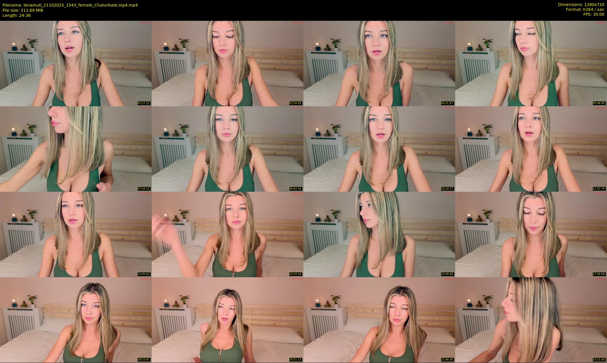 lenamuti — 25 minute Chaturbate female cam show recording, 720p, Oct 21, 2025