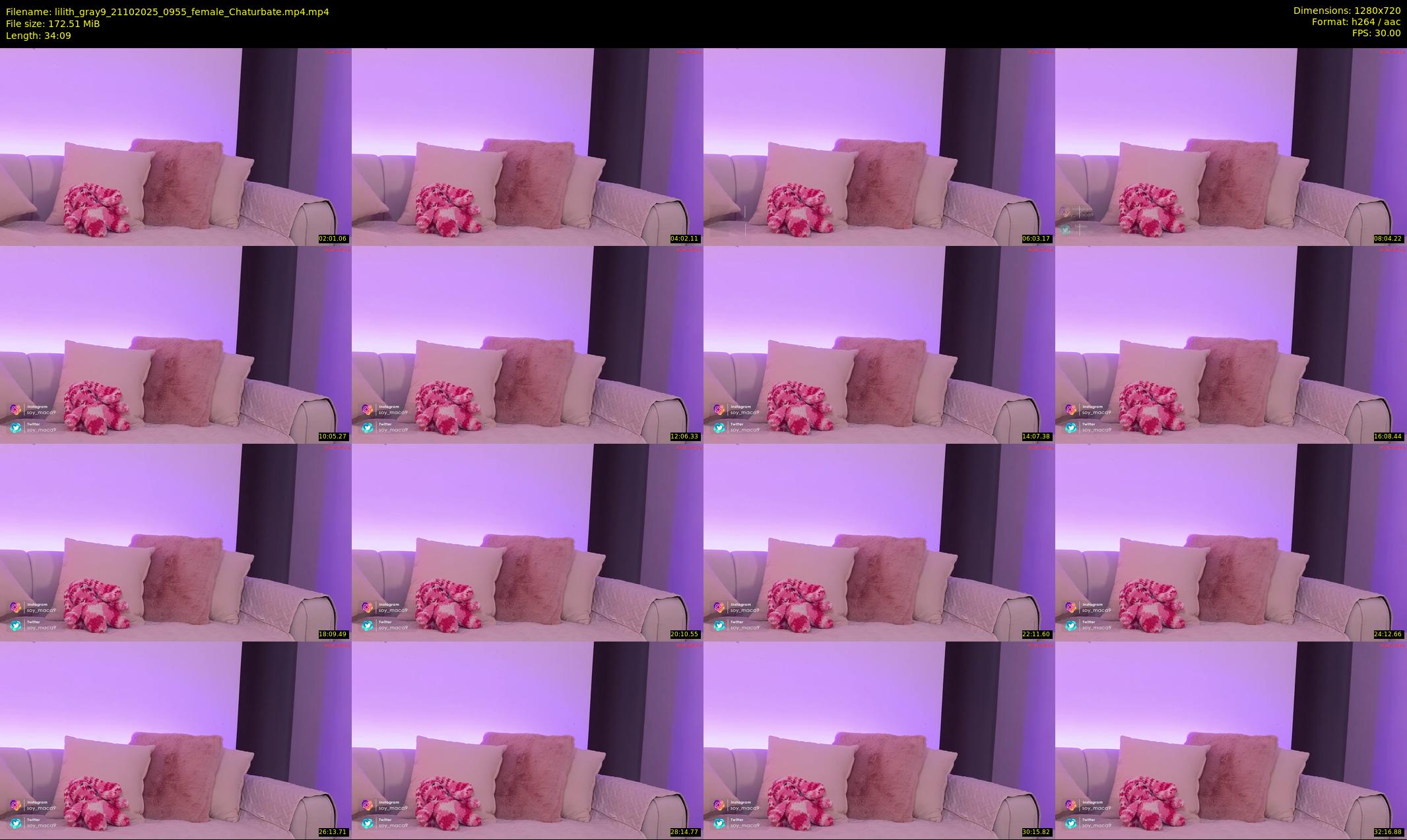 lilith_gray9 — 35 minute Chaturbate female cam show recording, 720p, Oct 21, 2025