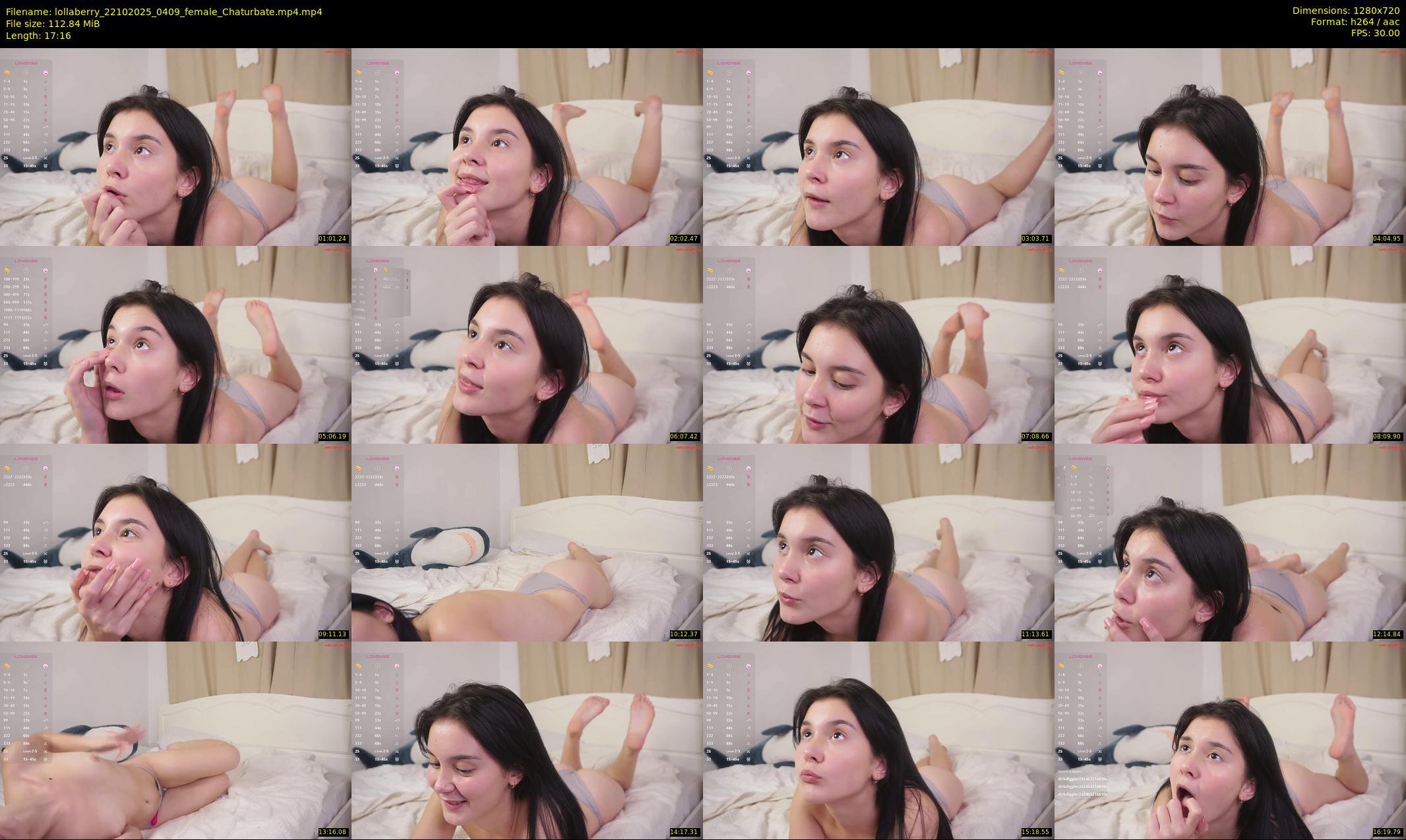 lollaberry — 18 minute Chaturbate female cam show recording, 720p, Oct 22, 2025