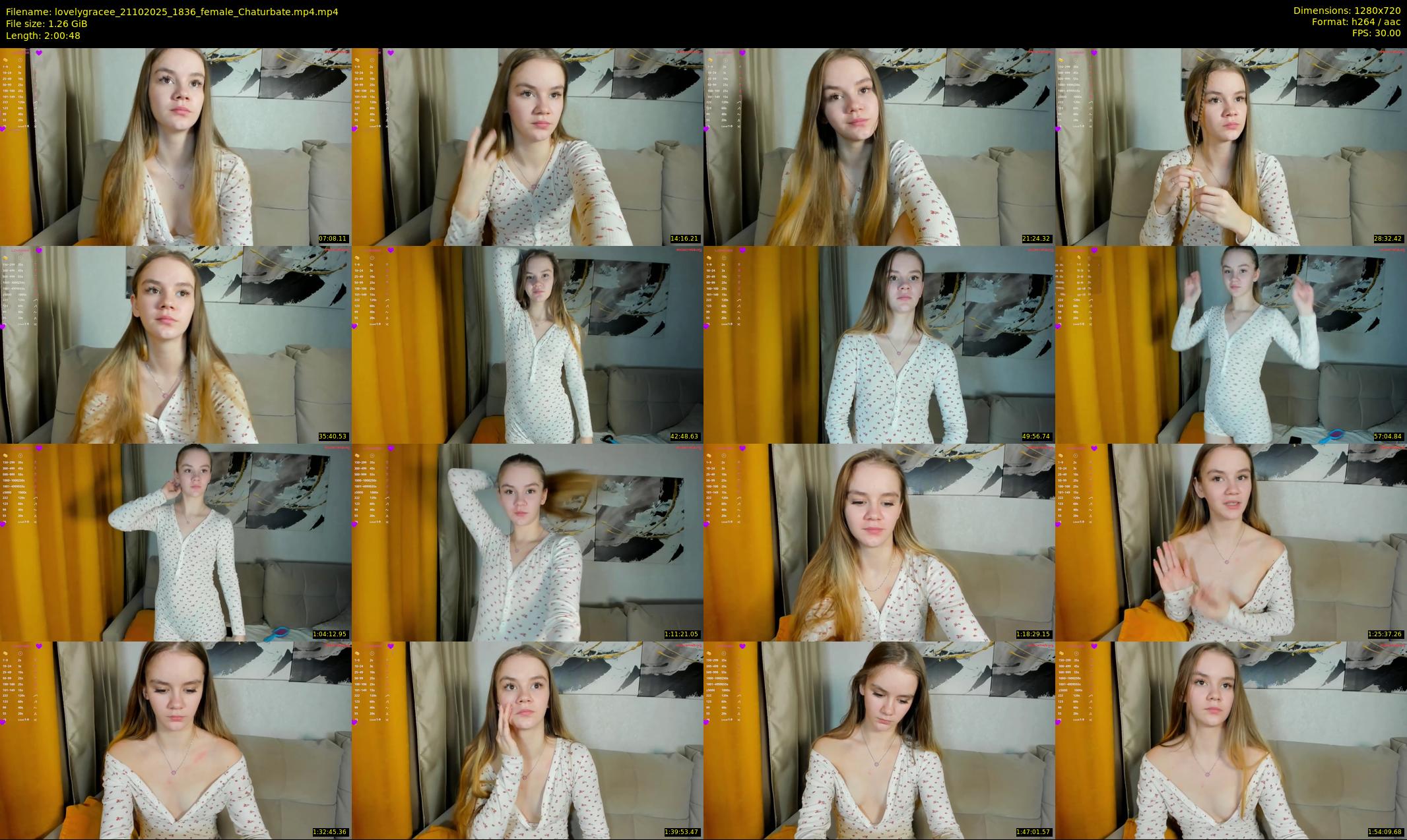lovelygracee — 121 minute Chaturbate female cam show recording, 720p, Oct 21, 2025
