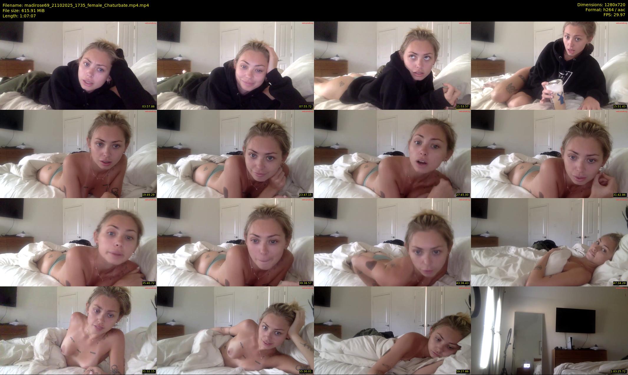 madirose69 — 68 minute Chaturbate female cam show recording, 720p, Oct 21, 2025