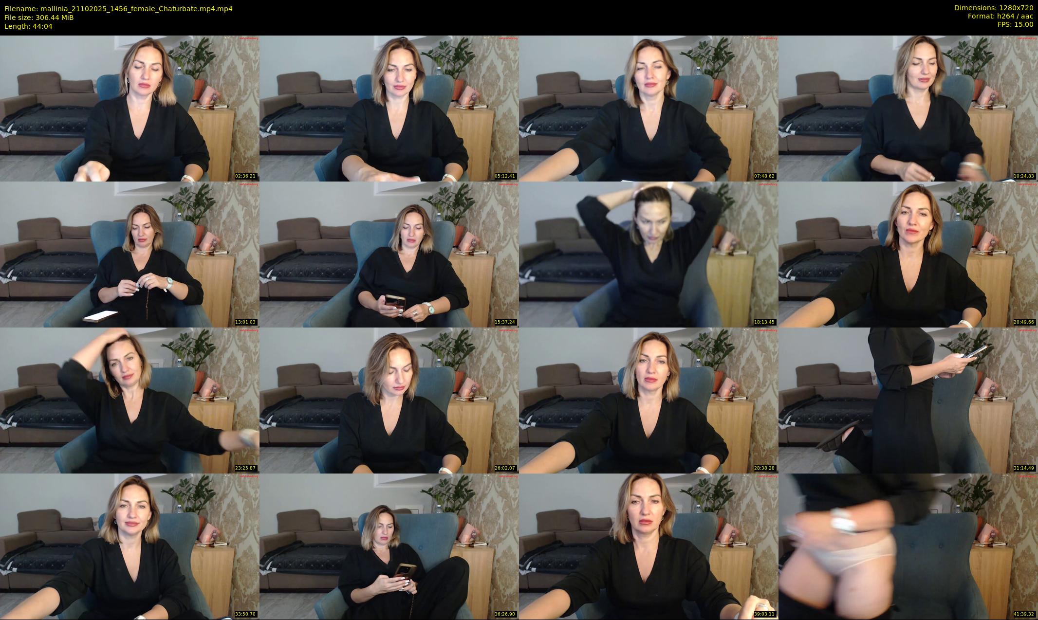 mallinia — 45 minute Chaturbate female cam show recording, 720p, Oct 21, 2025