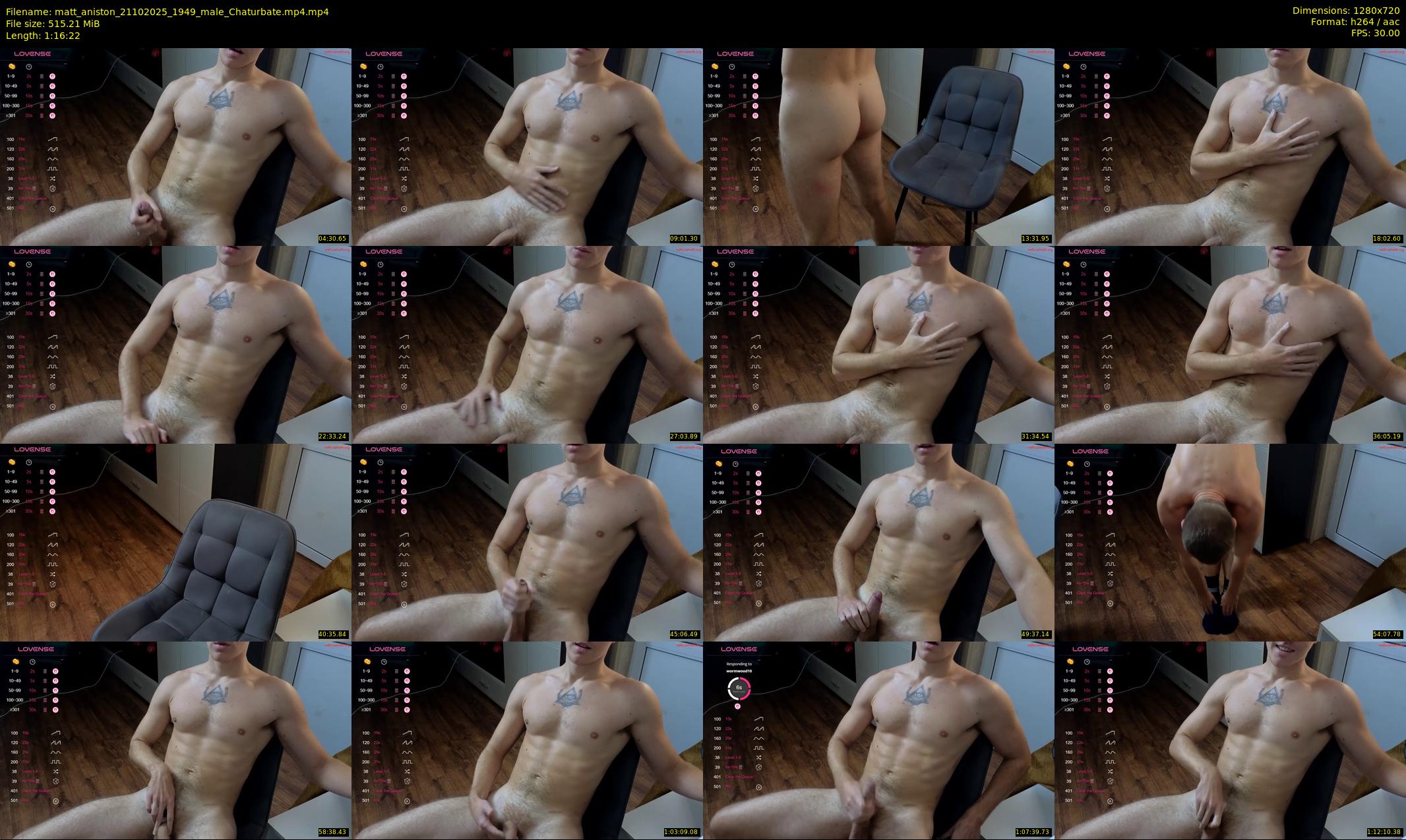 matt_aniston — 77 minute Chaturbate male cam show recording, 720p, Oct 21, 2025