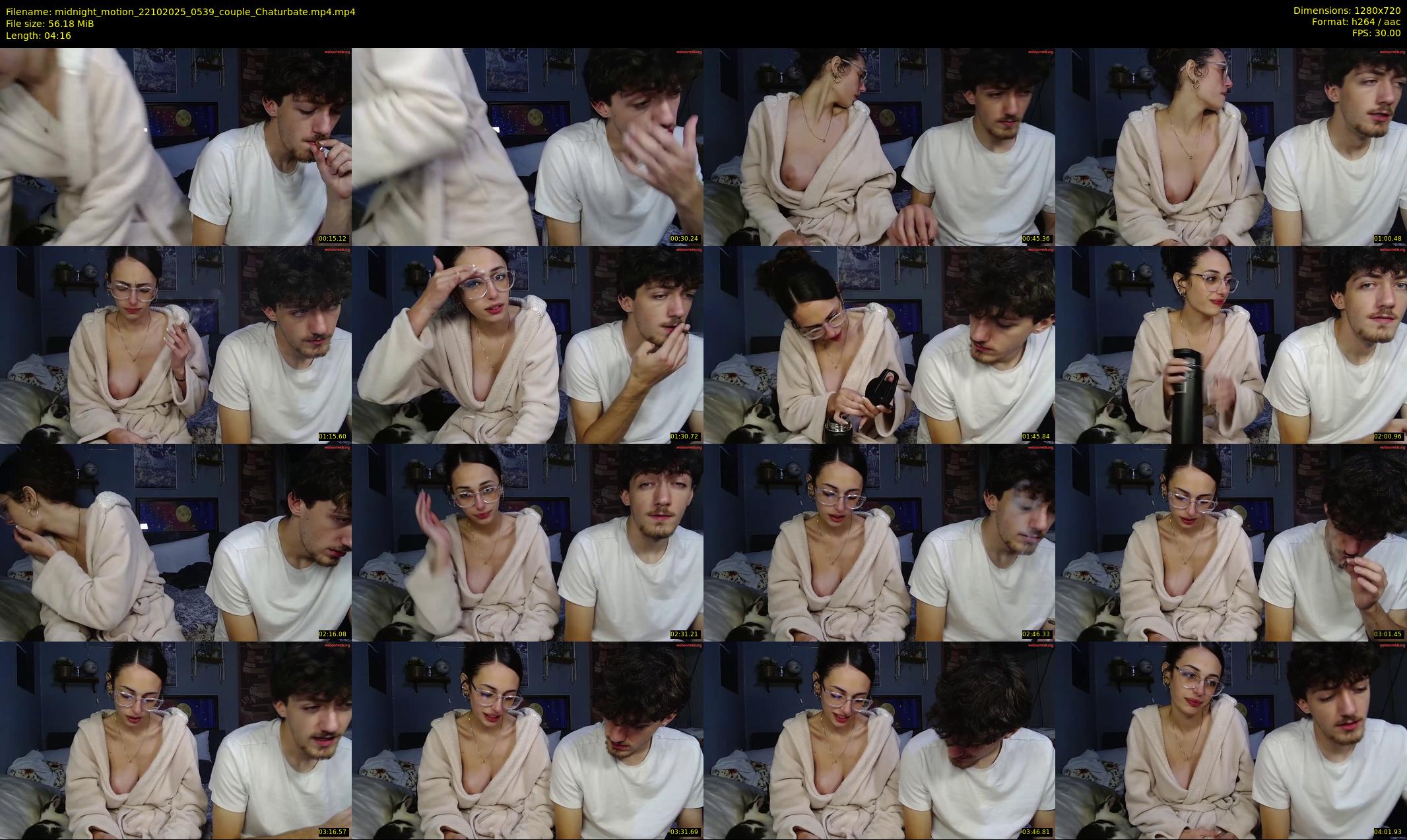 midnight_motion — 5 minute Chaturbate couple cam show recording, 720p, Oct 22, 2025