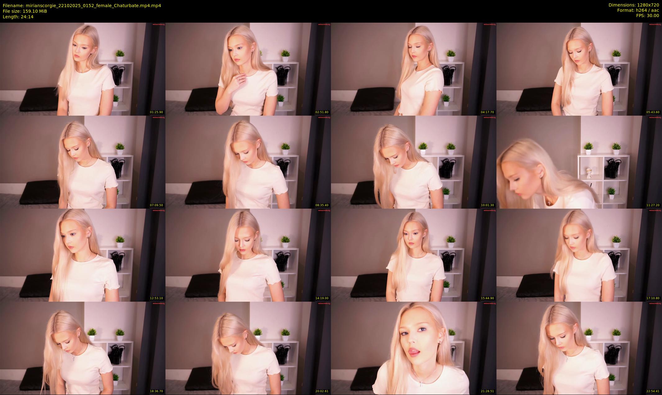 mirianscorgie — 25 minute Chaturbate female cam show recording, 720p, Oct 22, 2025
