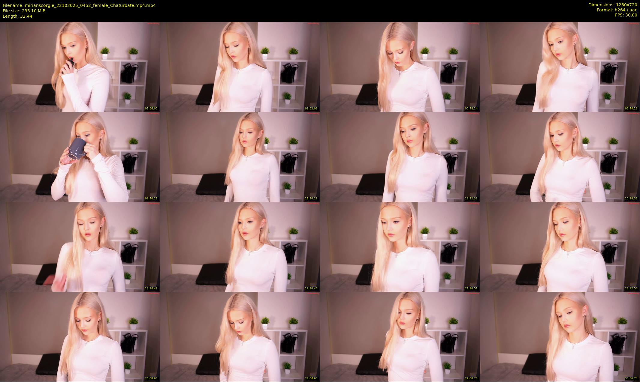 mirianscorgie — 33 minute Chaturbate female cam show recording, 720p, Oct 22, 2025
