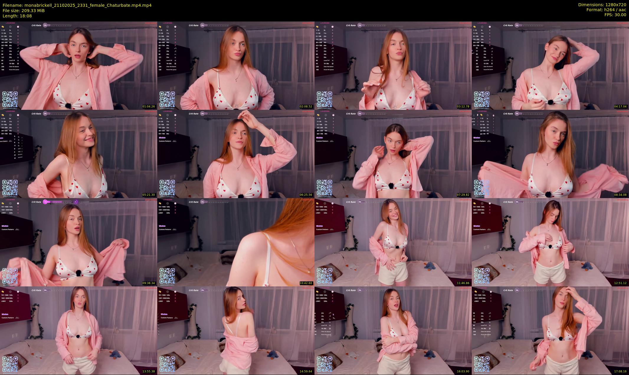 monabrickell — 19 minute Chaturbate female cam show recording, 720p, Oct 21, 2025