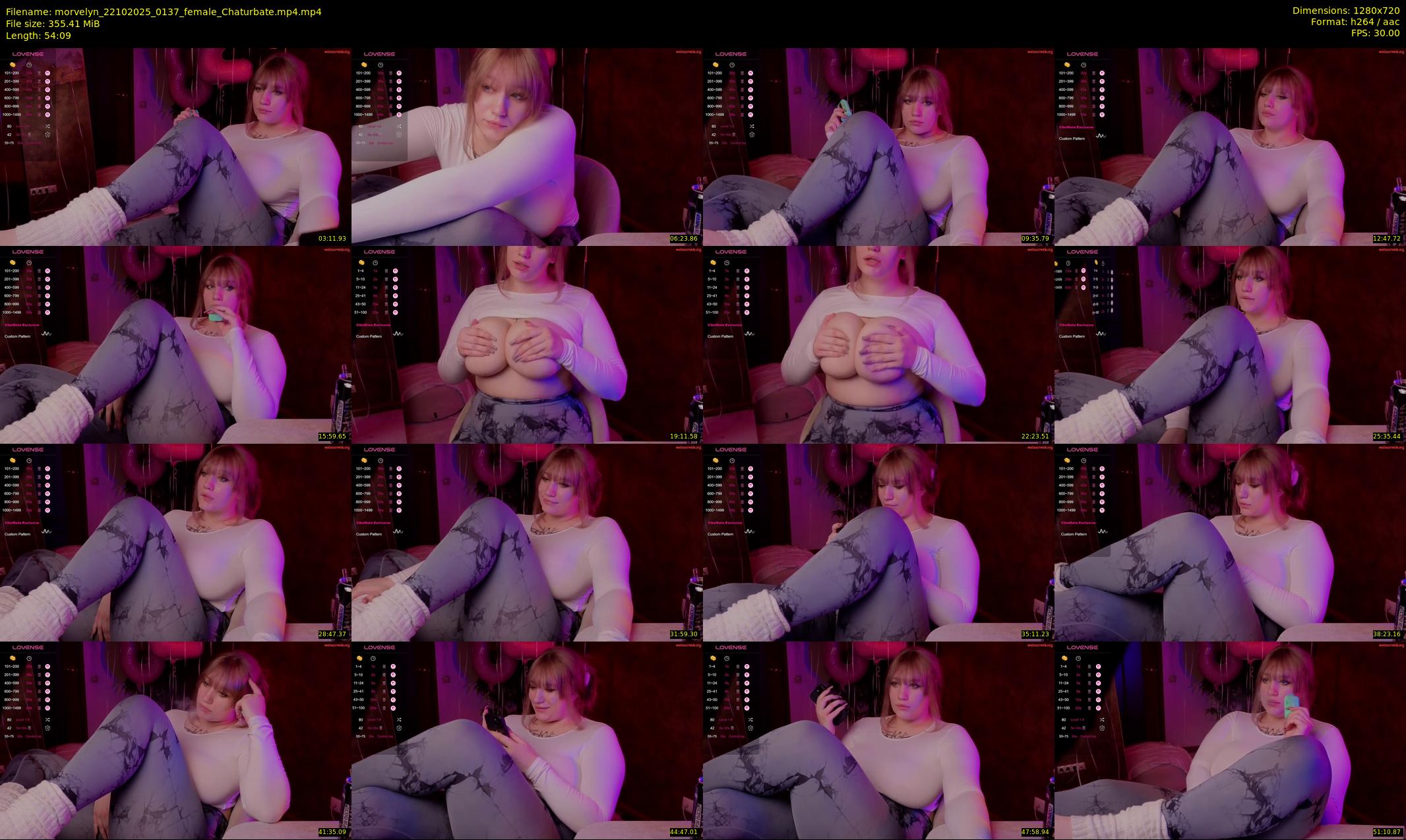 morvelyn — 55 minute Chaturbate female cam show recording, 720p, Oct 22, 2025