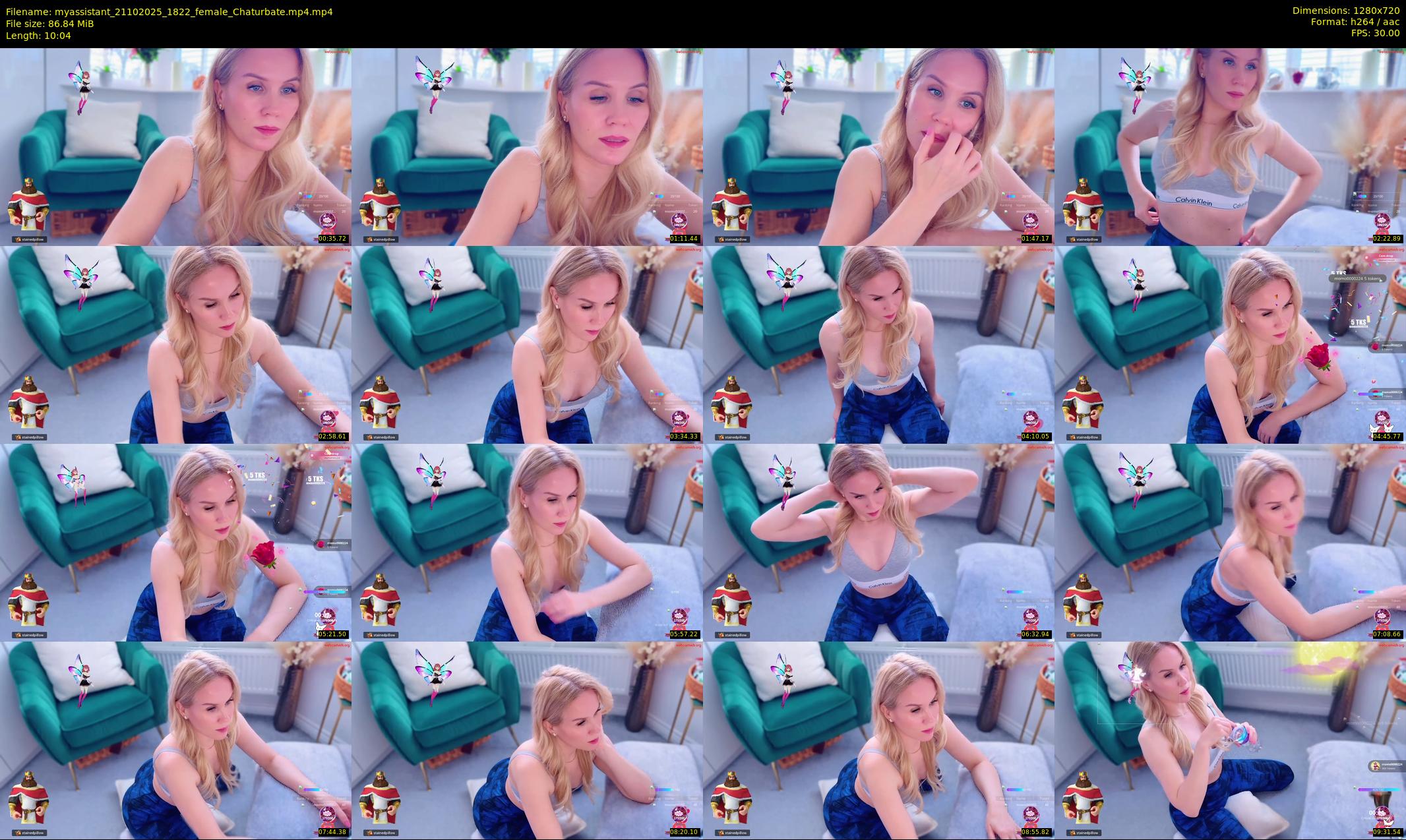 myassistant — 11 minute Chaturbate female cam show recording, 720p, Oct 21, 2025