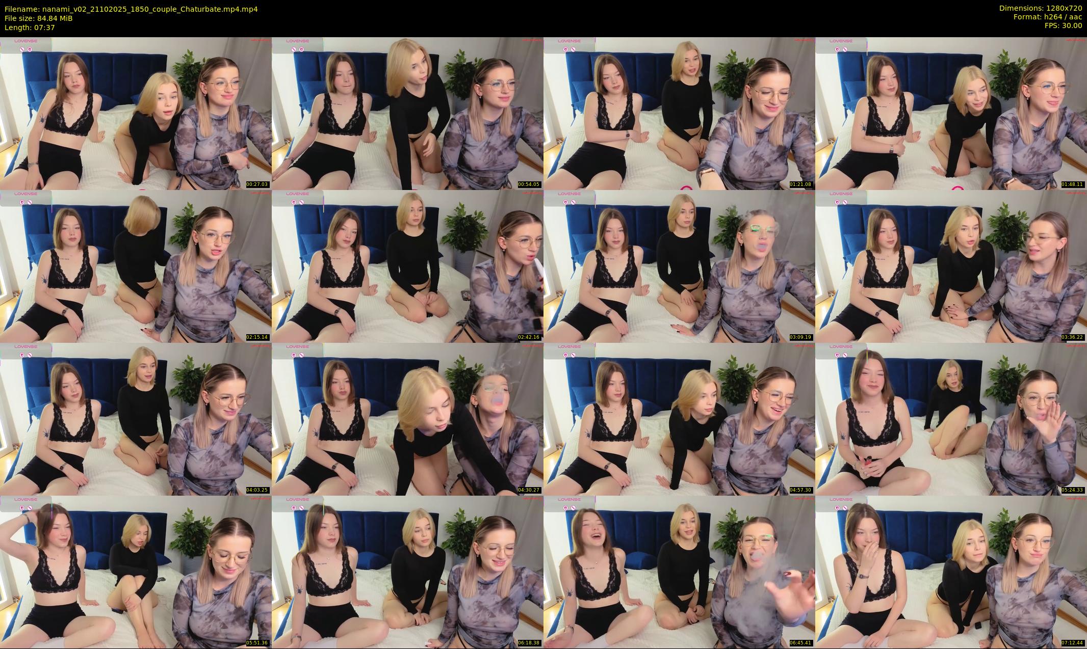 nanami_v02 — 8 minute Chaturbate couple cam show recording, 720p, Oct 21, 2025