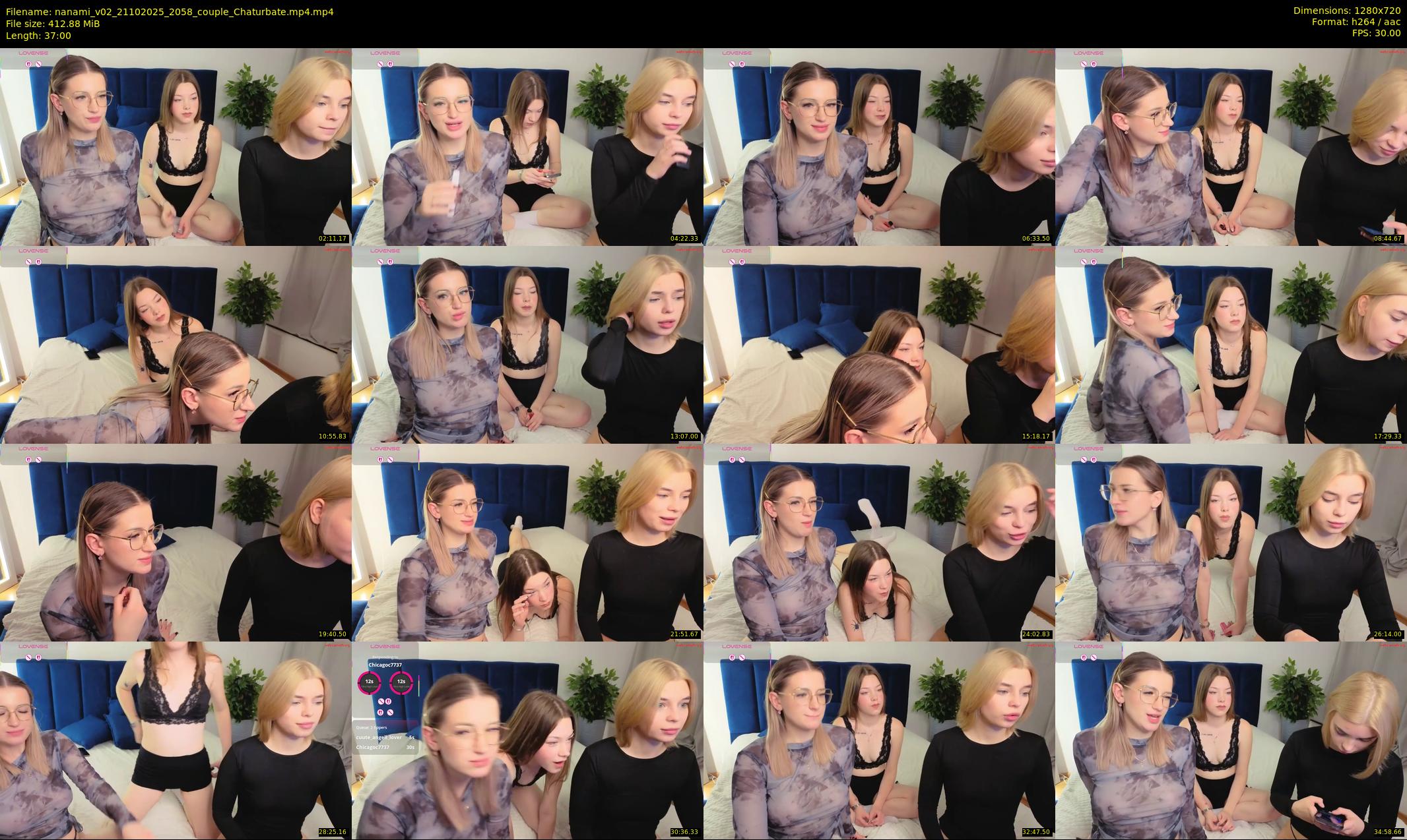 nanami_v02 — 37 minute Chaturbate couple cam show recording, 720p, Oct 21, 2025