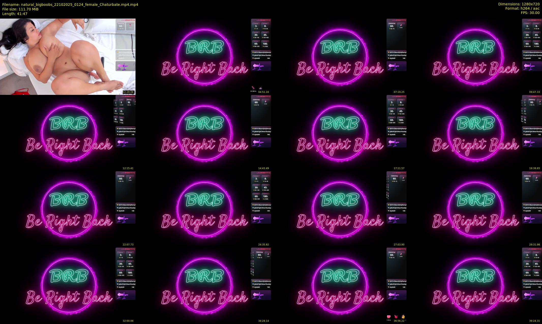 natural_bigboobs — 42 minute Chaturbate female cam show recording, 720p, Oct 22, 2025