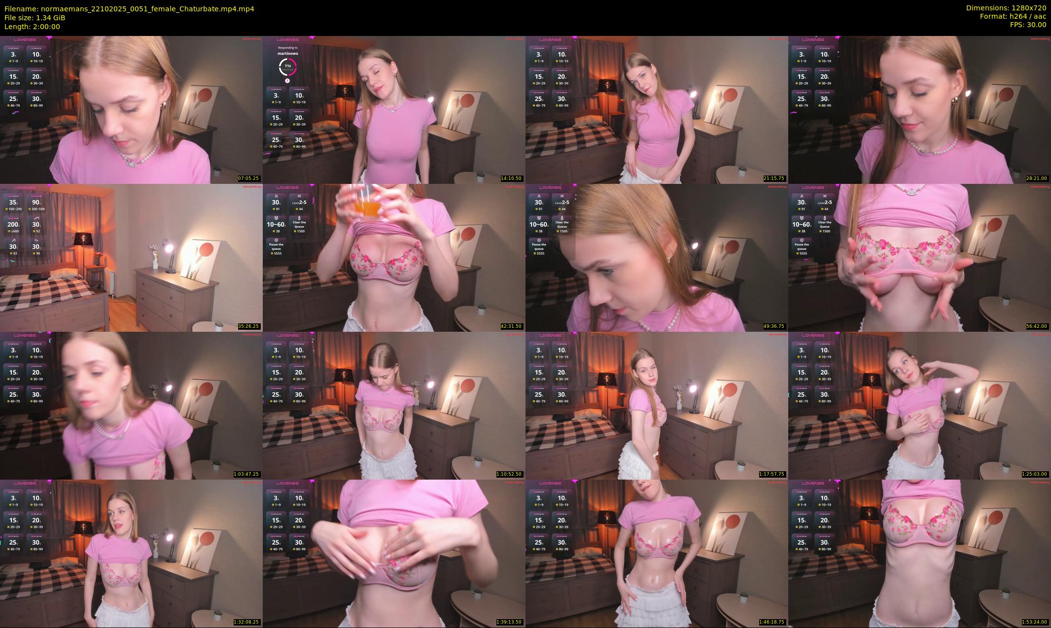 normaemans — 120 minute Chaturbate female cam show recording, 720p, Oct 22, 2025
