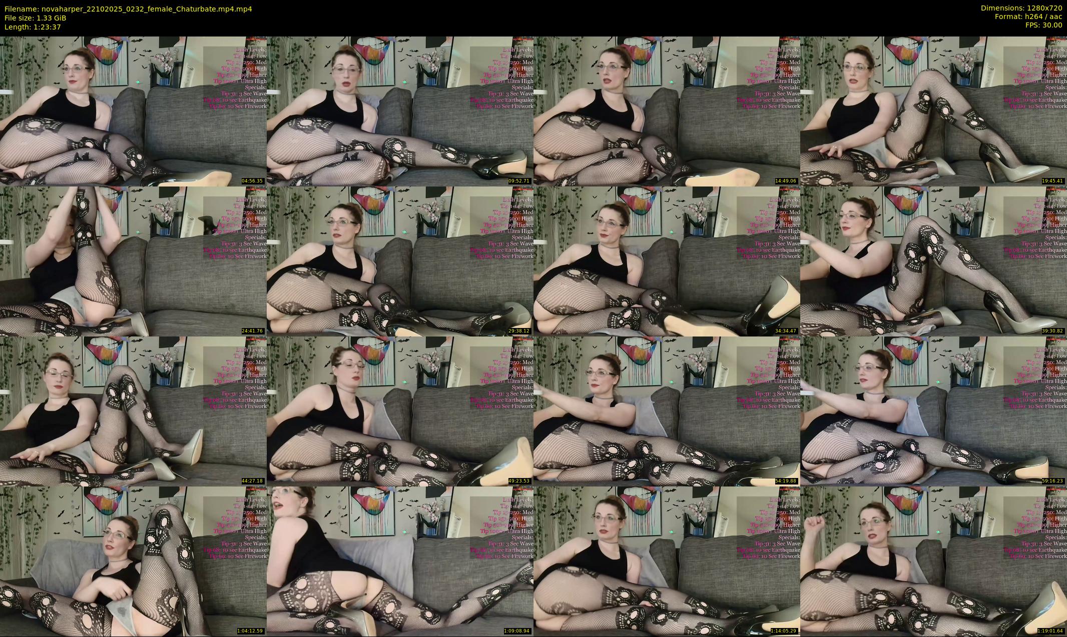 novaharper — 84 minute Chaturbate female cam show recording, 720p, Oct 22, 2025
