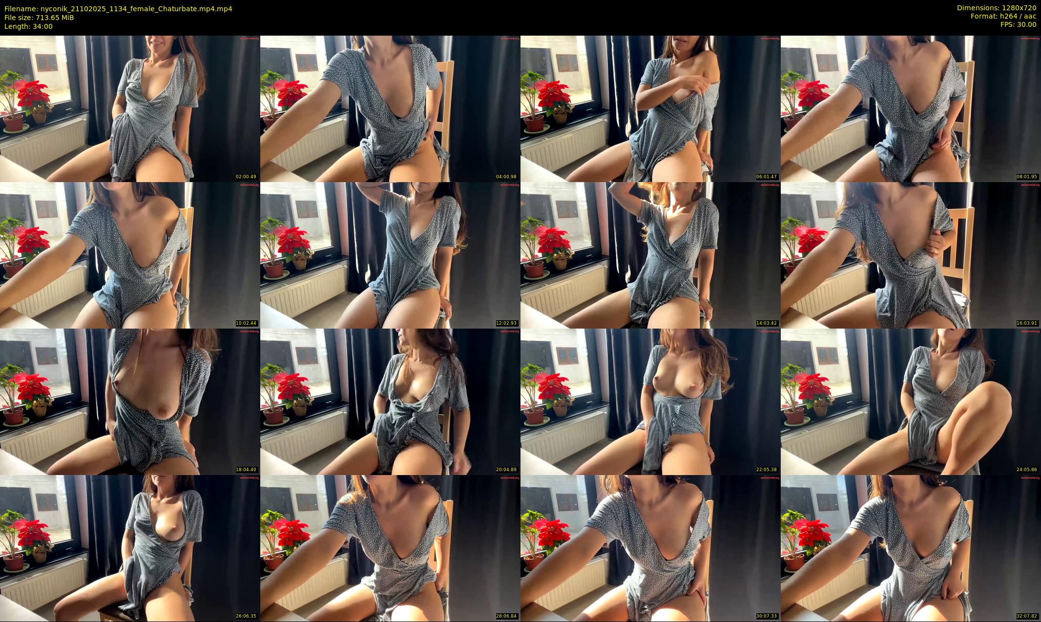 nyconik — 34 minute Chaturbate female cam show recording, 720p, Oct 21, 2025