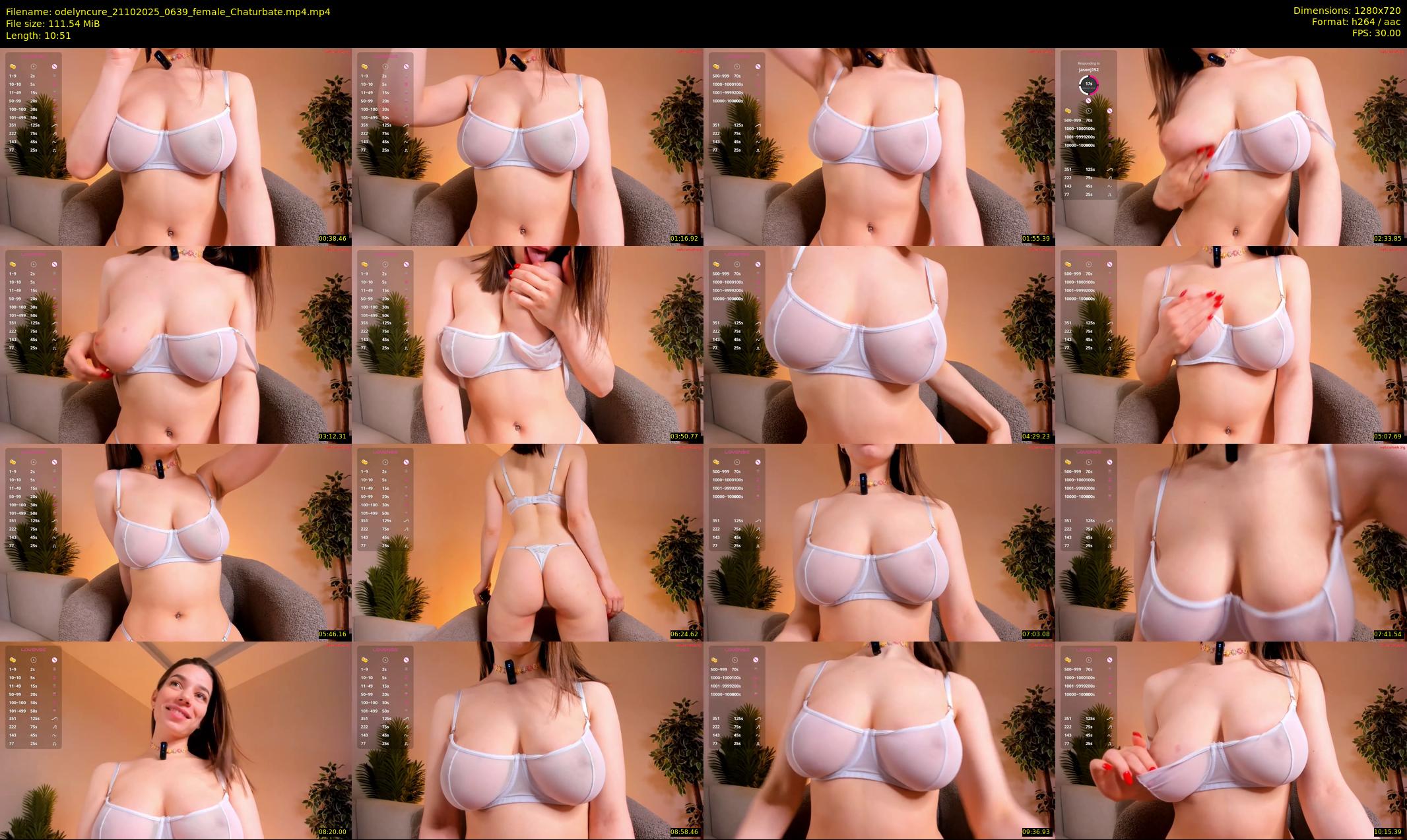 odelyncure — 11 minute Chaturbate female cam show recording, 720p, Oct 21, 2025