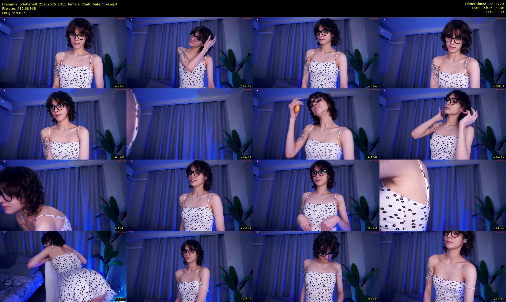 odettehatt — 44 minute Chaturbate female cam show recording, 720p, Oct 21, 2025