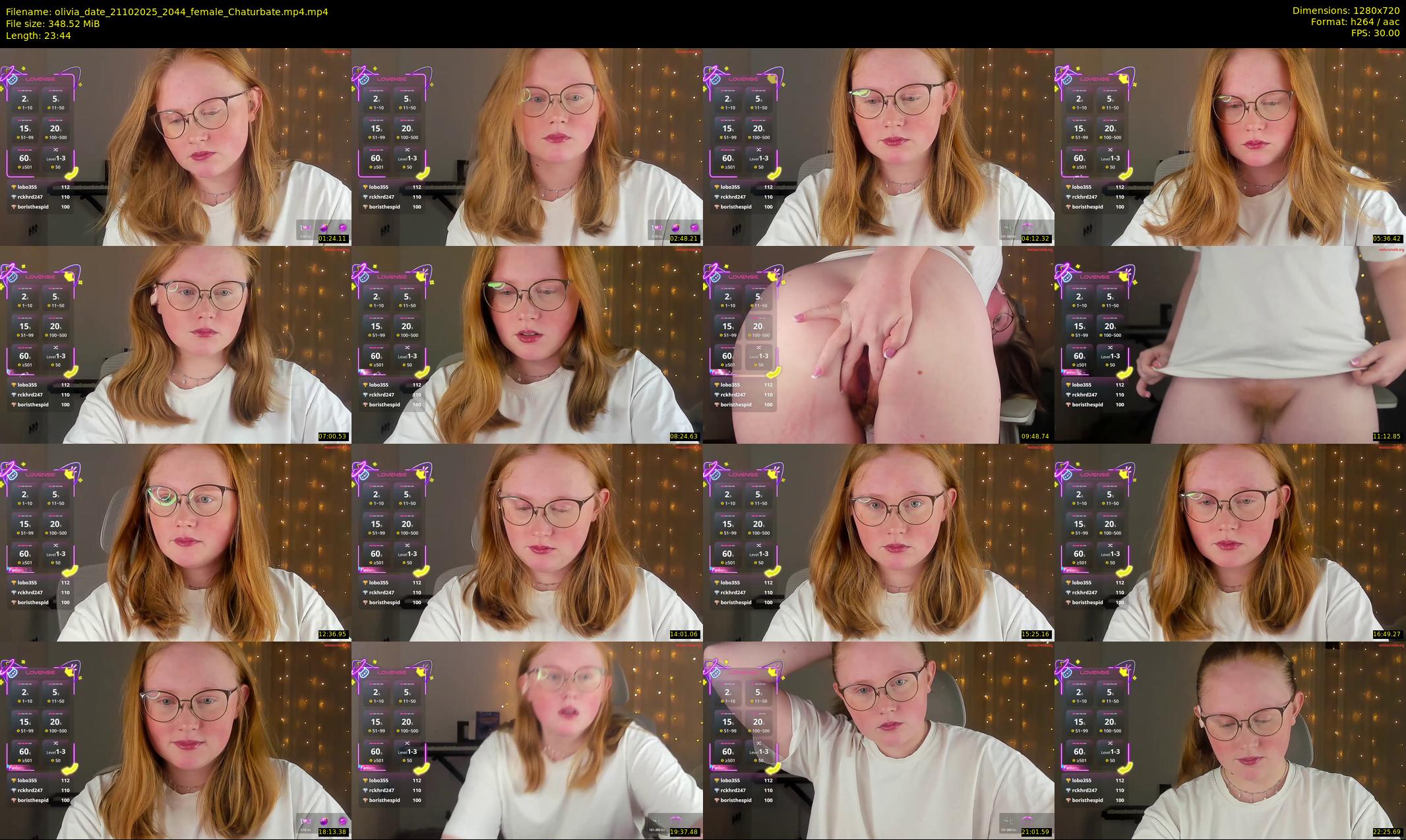 olivia_date — 24 minute Chaturbate female cam show recording, 720p, Oct 21, 2025
