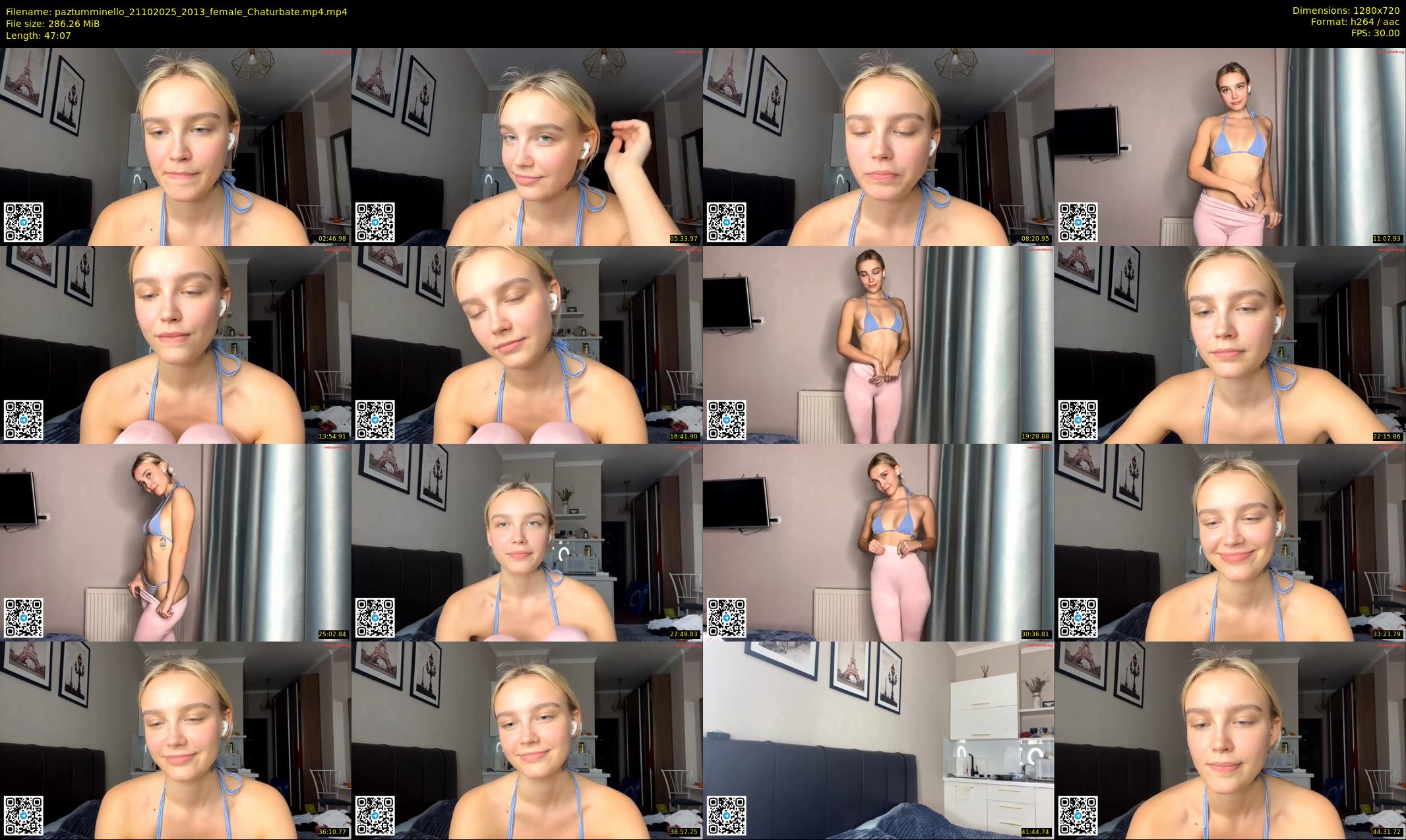 paztumminello — 48 minute Chaturbate female cam show recording, 720p, Oct 21, 2025
