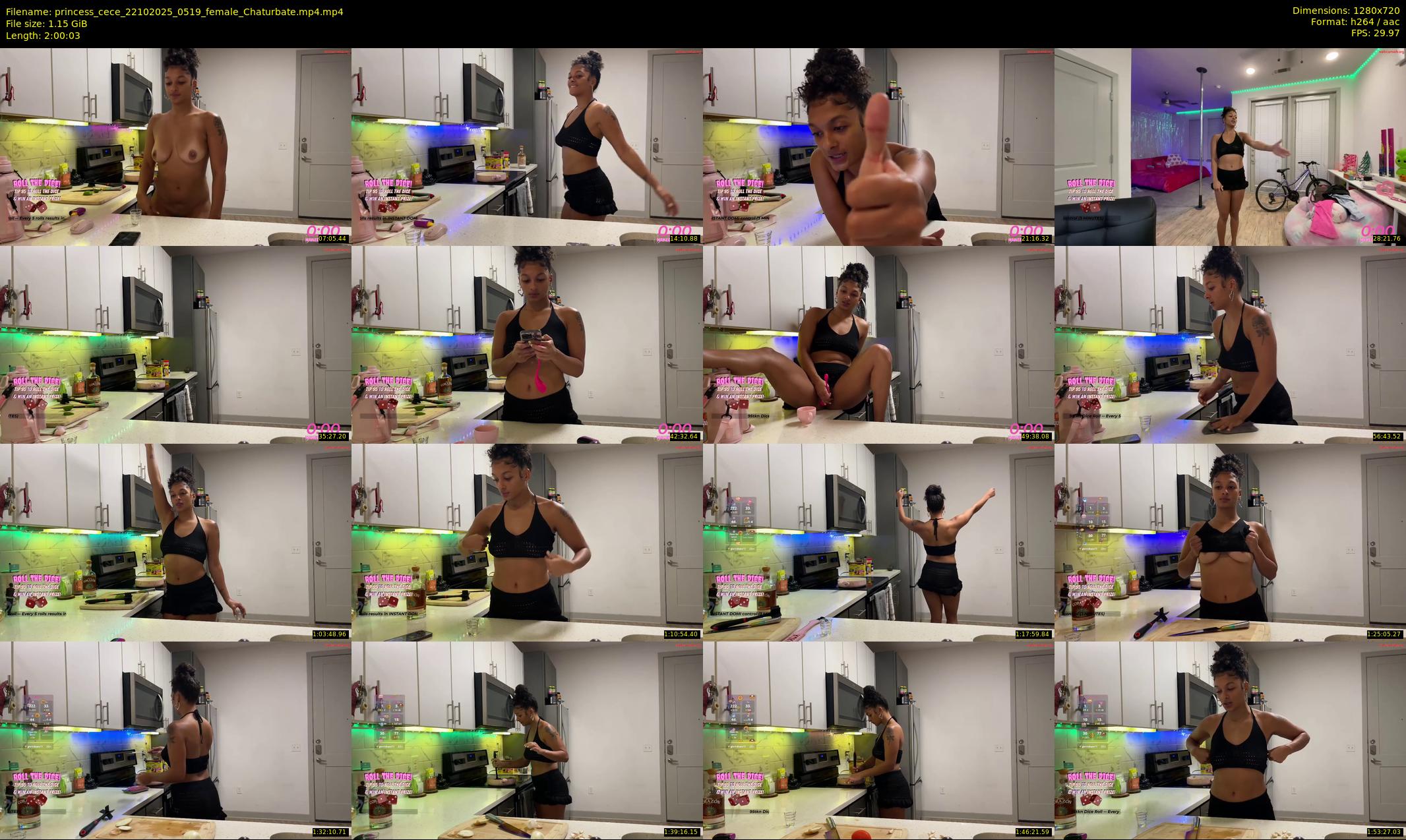 princess_cece — 121 minute Chaturbate female cam show recording, 720p, Oct 22, 2025