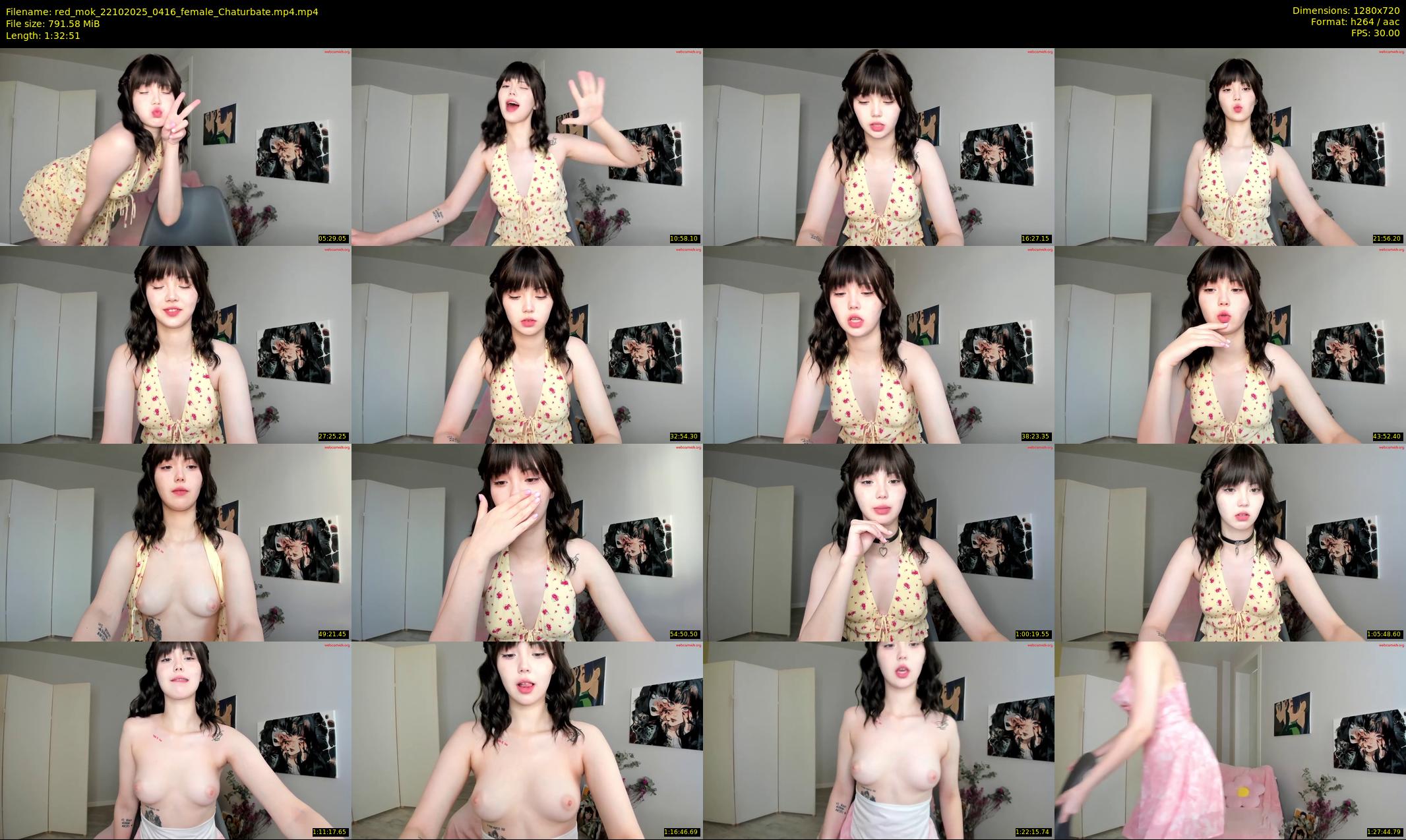 red_mok — 93 minute Chaturbate female cam show recording, 720p, Oct 22, 2025