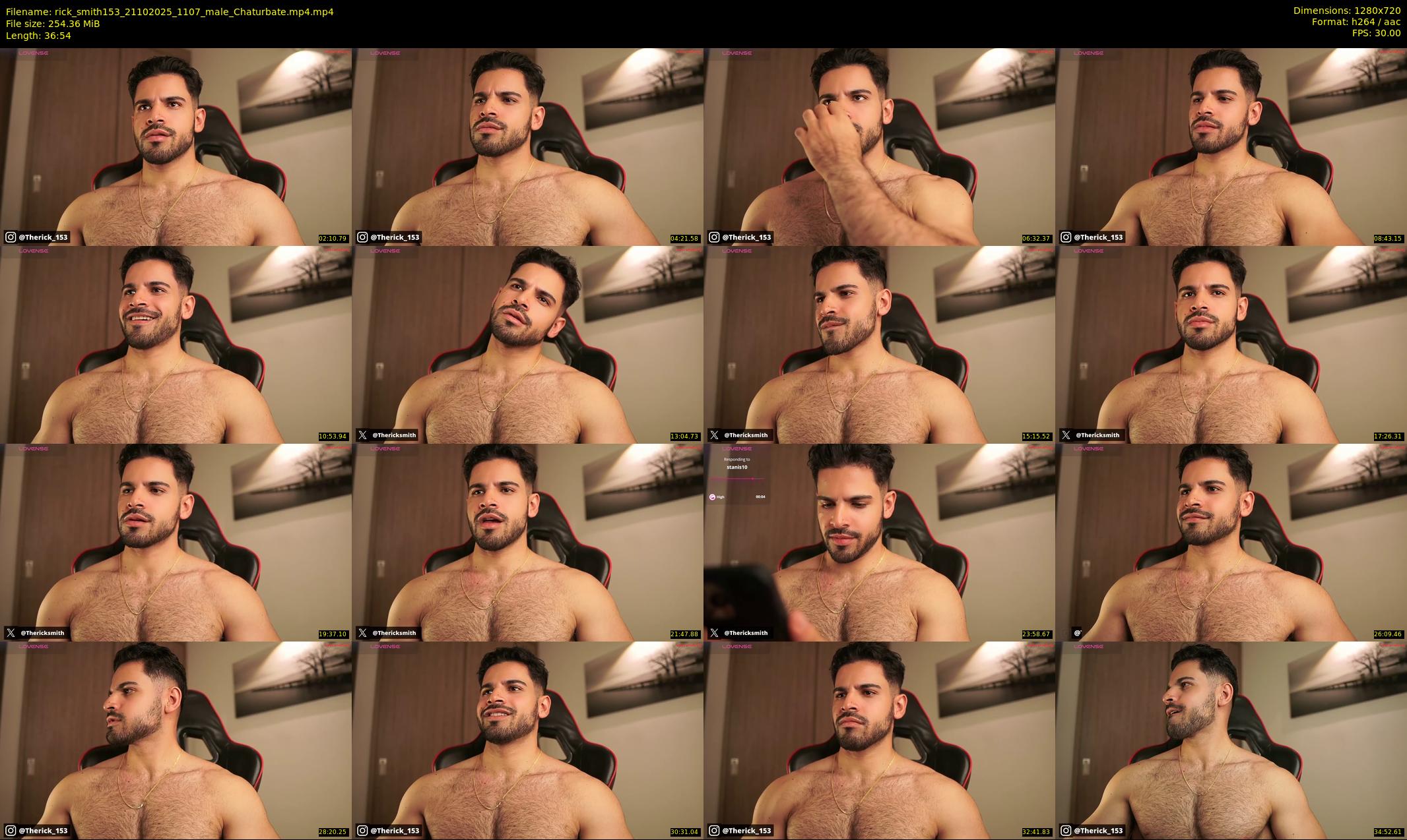 rick_smith153 — 37 minute Chaturbate male cam show recording, 720p, Oct 21, 2025