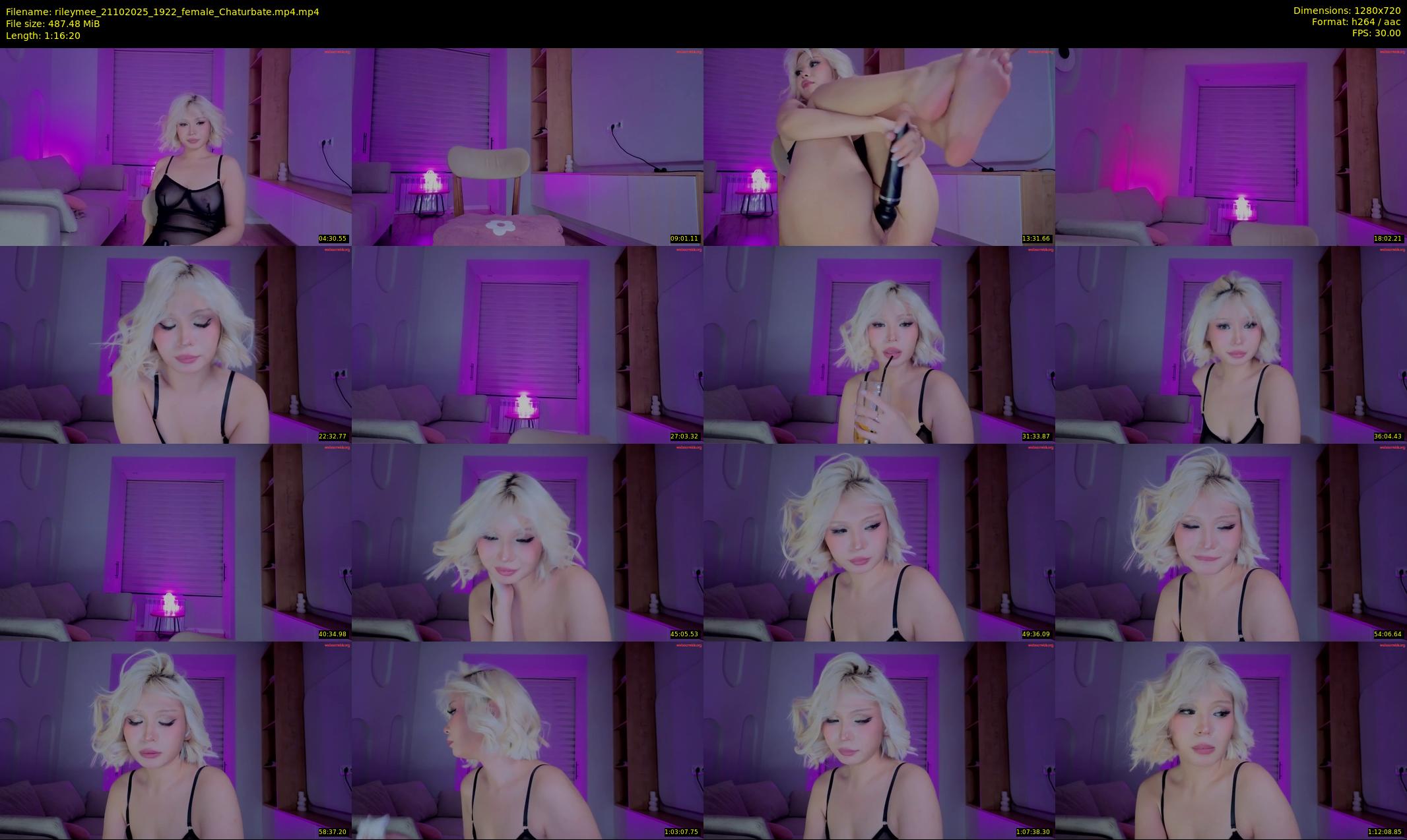 rileymee — 77 minute Chaturbate female cam show recording, 720p, Oct 21, 2025