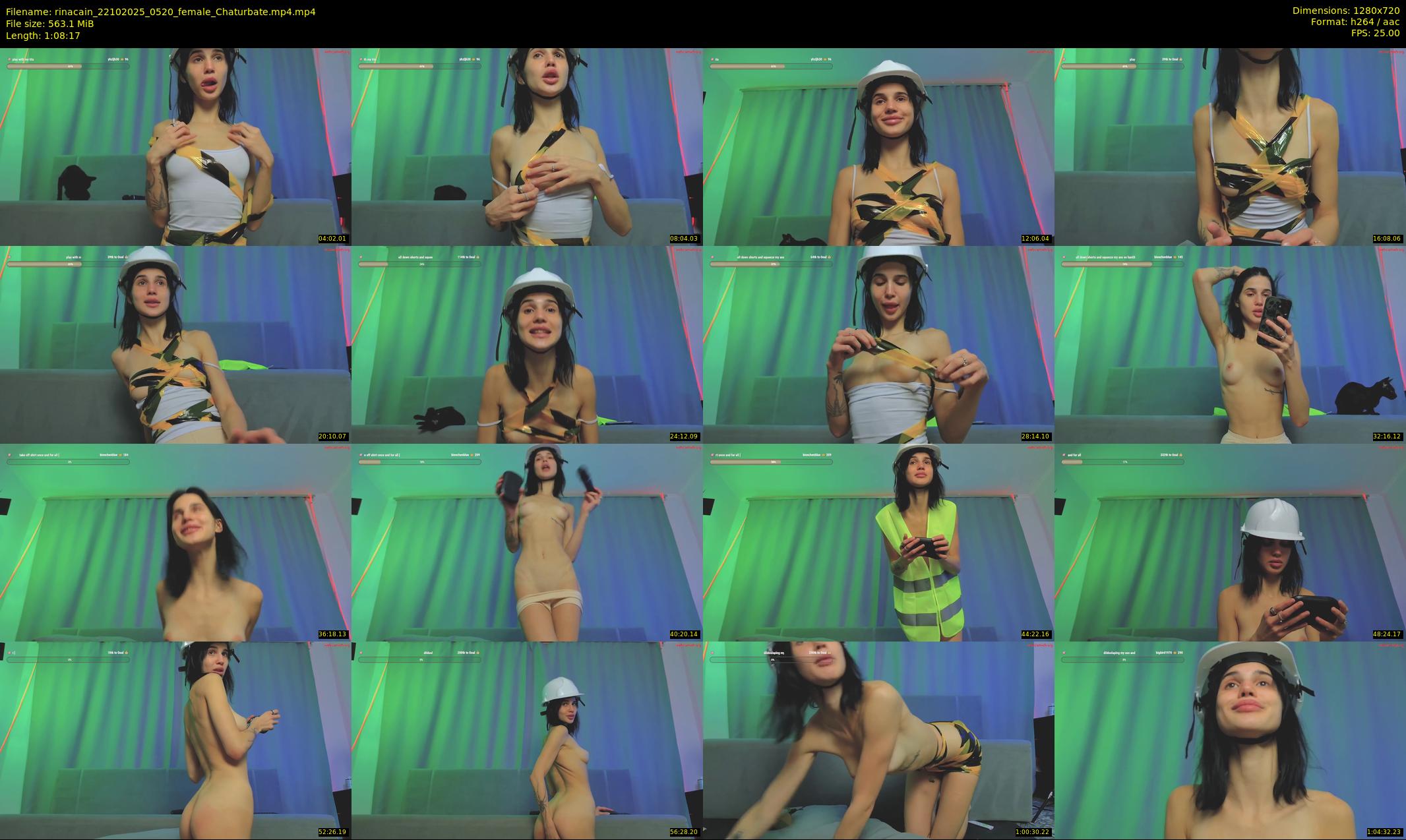 rinacain — 69 minute Chaturbate female cam show recording, 720p, Oct 22, 2025