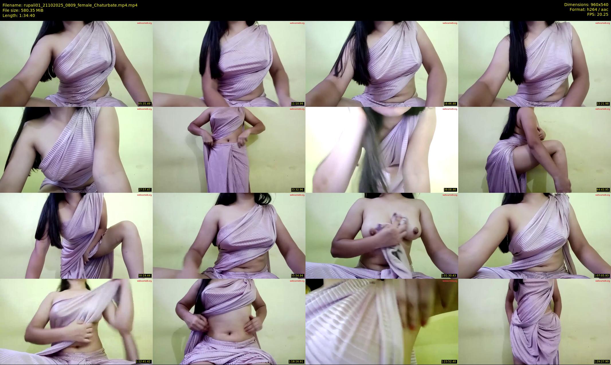 rupali01 — 95 minute Chaturbate female cam show recording, 480p, Oct 21, 2025