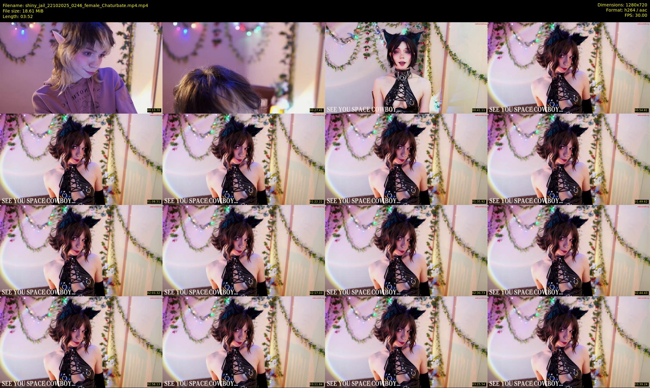shiny_jail — 4 minute Chaturbate female cam show recording, 720p, Oct 22, 2025