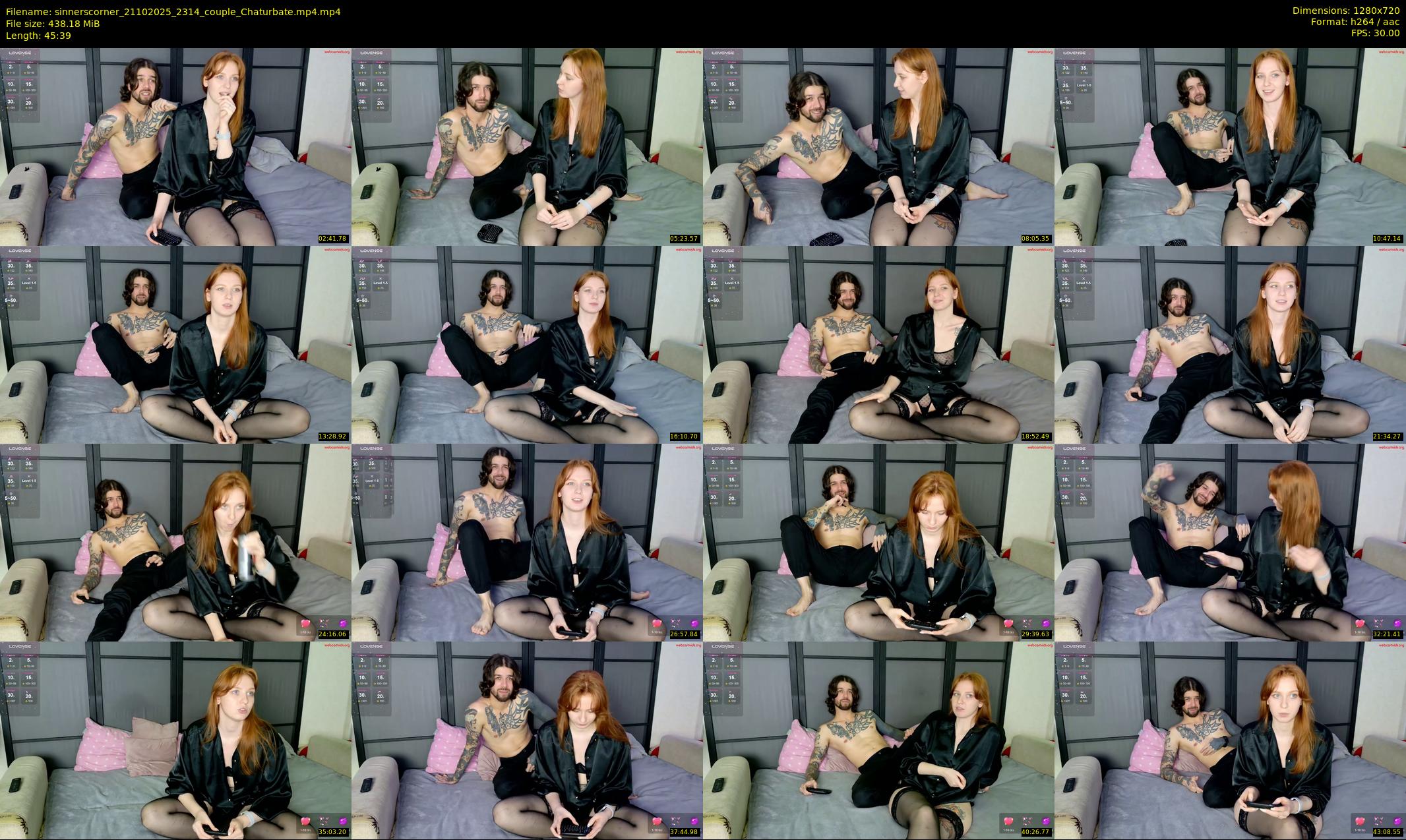 sinnerscorner — 46 minute Chaturbate couple cam show recording, 720p, Oct 21, 2025