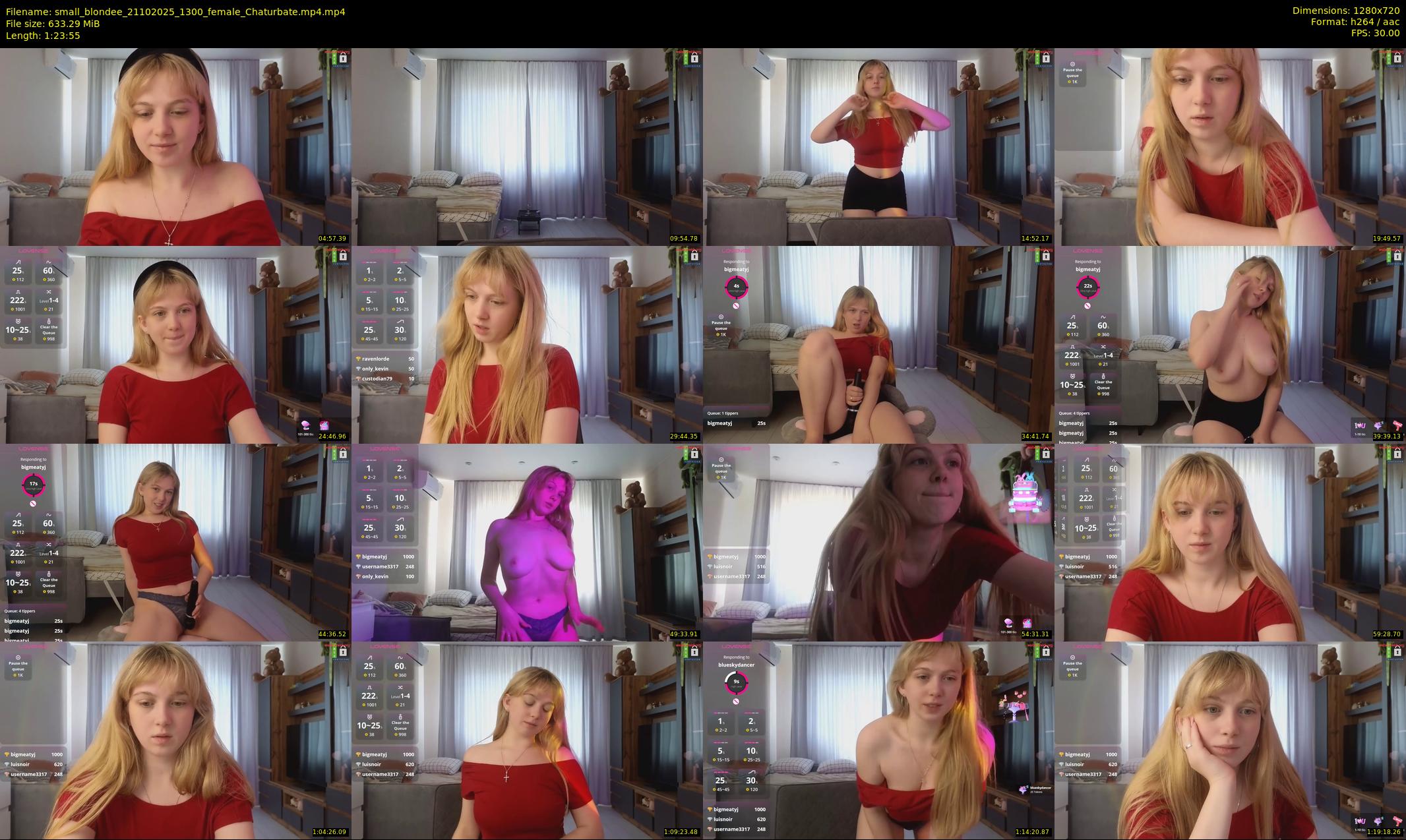 small_blondee — 84 minute Chaturbate female cam show recording, 720p, Oct 21, 2025