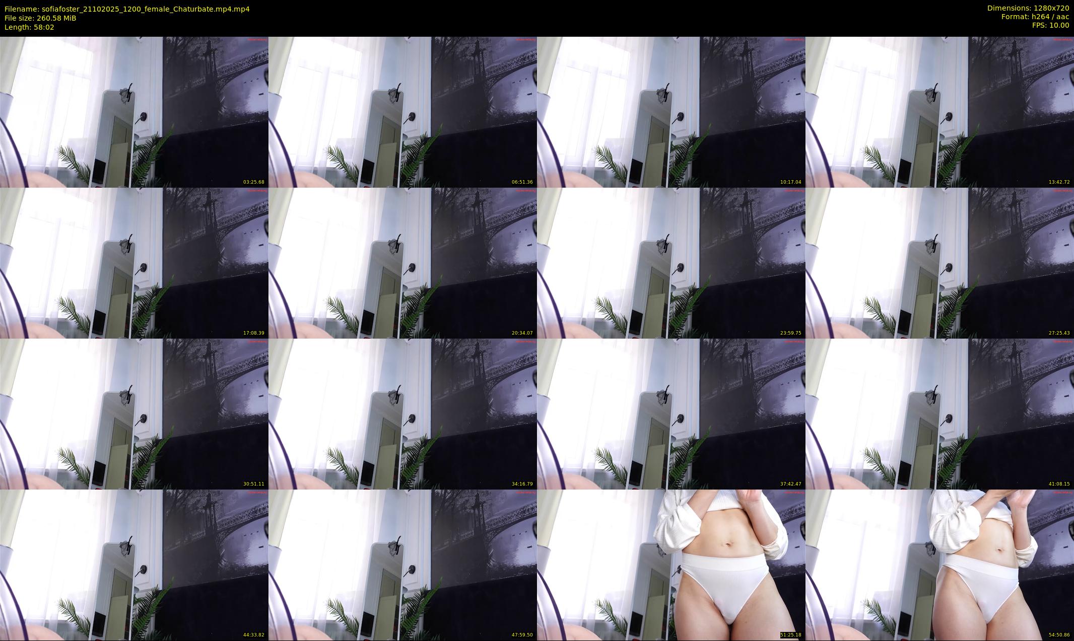 sofiafoster — 59 minute Chaturbate female cam show recording, 720p, Oct 21, 2025