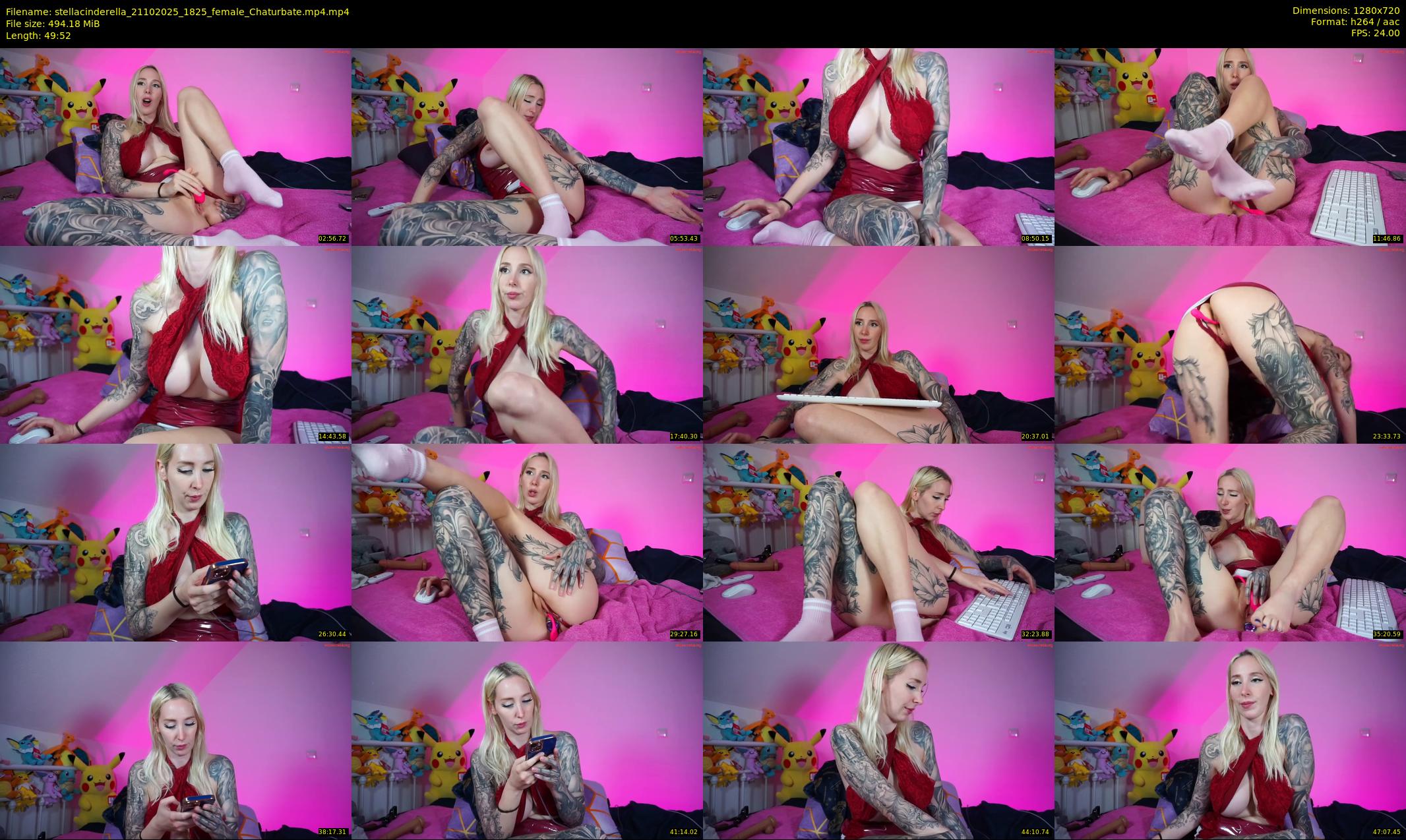 stellacinderella — 50 minute Chaturbate female cam show recording, 720p, Oct 21, 2025