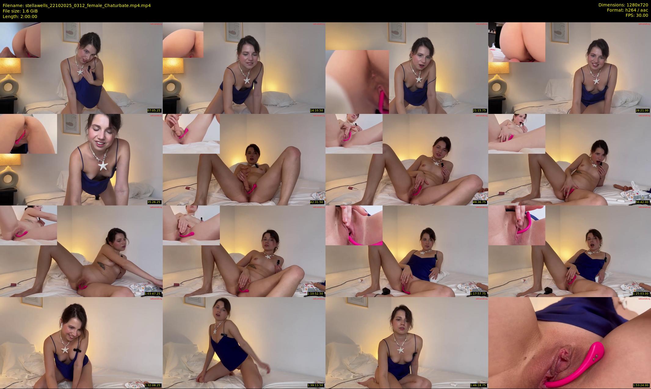 stellawells — 120 minute Chaturbate female cam show recording, 720p, Oct 22, 2025